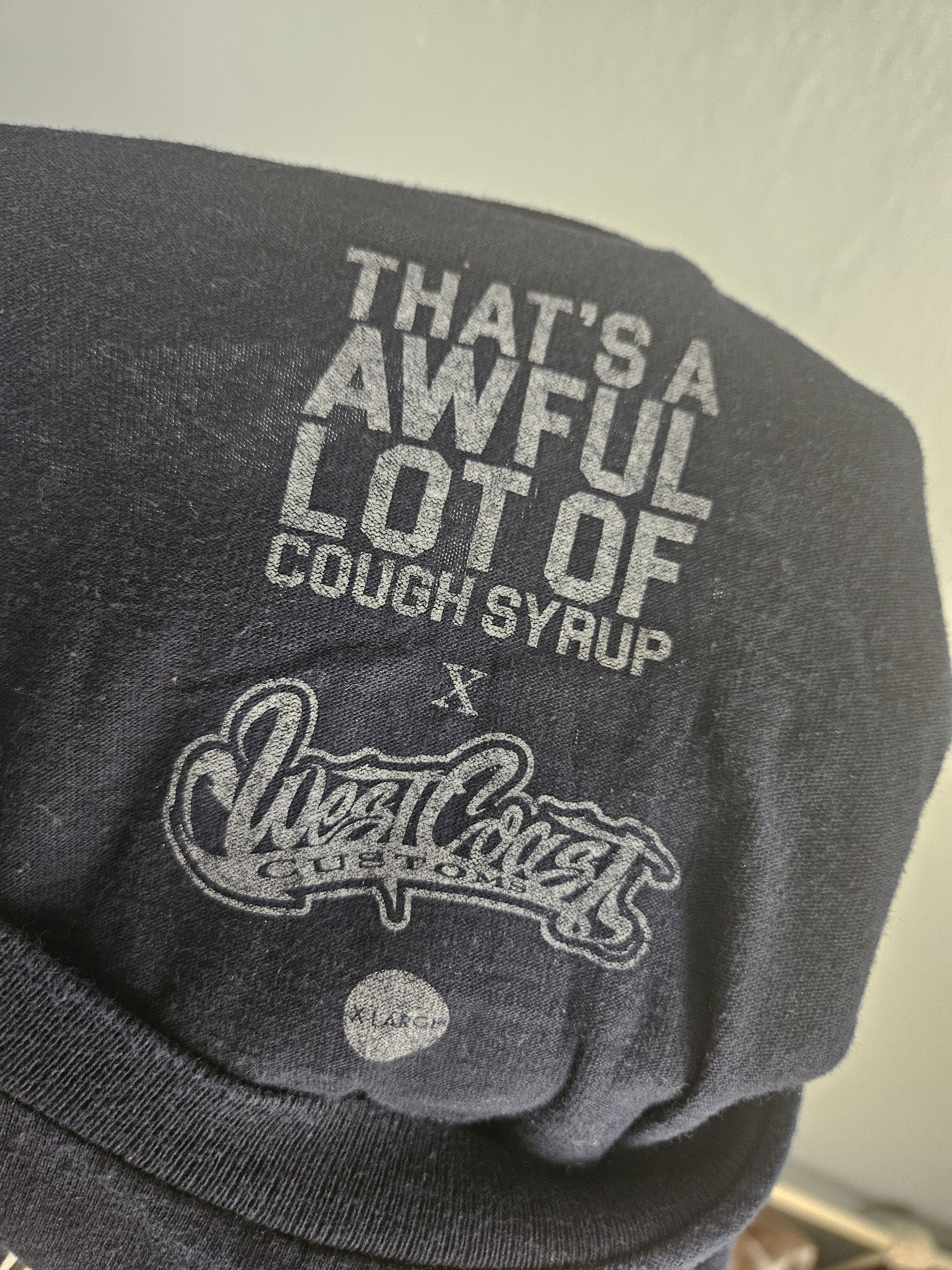 Awful Lot of Cough Syrup West Coast Customs Blue T Shirt Size US XL / EU 56 / 4 - 6 Thumbnail