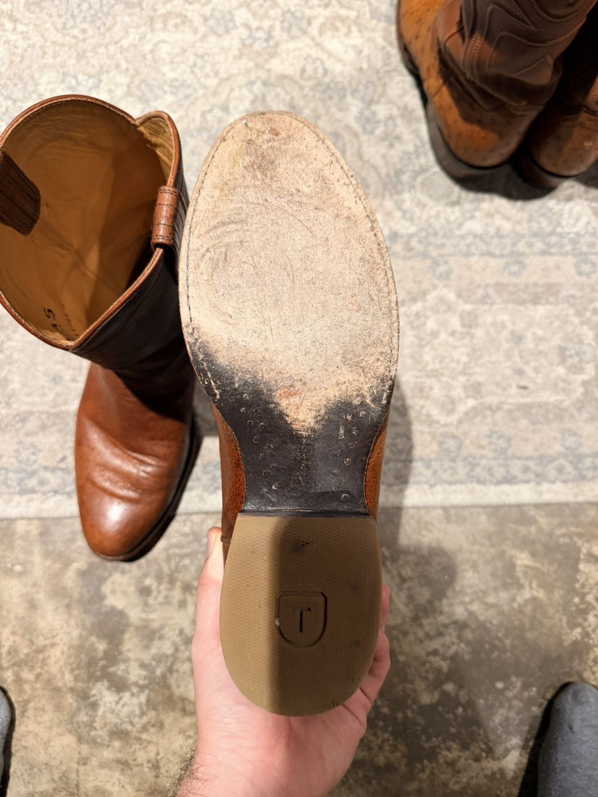 Tecovas Tecovas Roper Smooth Ostrich Size US 9.5 / EU 42-43 - 4 Thumbnail