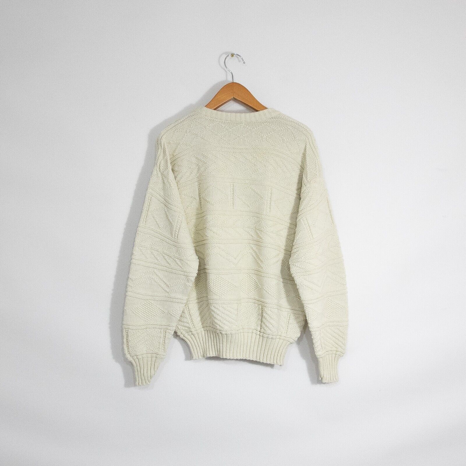 Vintage Vintage Christopher Hayes Textured Sweater L - Cotton Knit Size US L / EU 52-54 / 3 - 5 Thumbnail