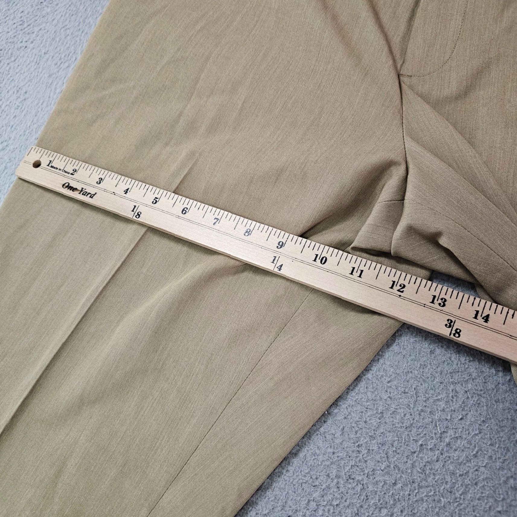Perry Ellis Perry Ellis Dress Pants Mens 36x34 Khaki Modern Fit Comfort Trousers Slacks Size US 36 / EU 52 - 6 Thumbnail