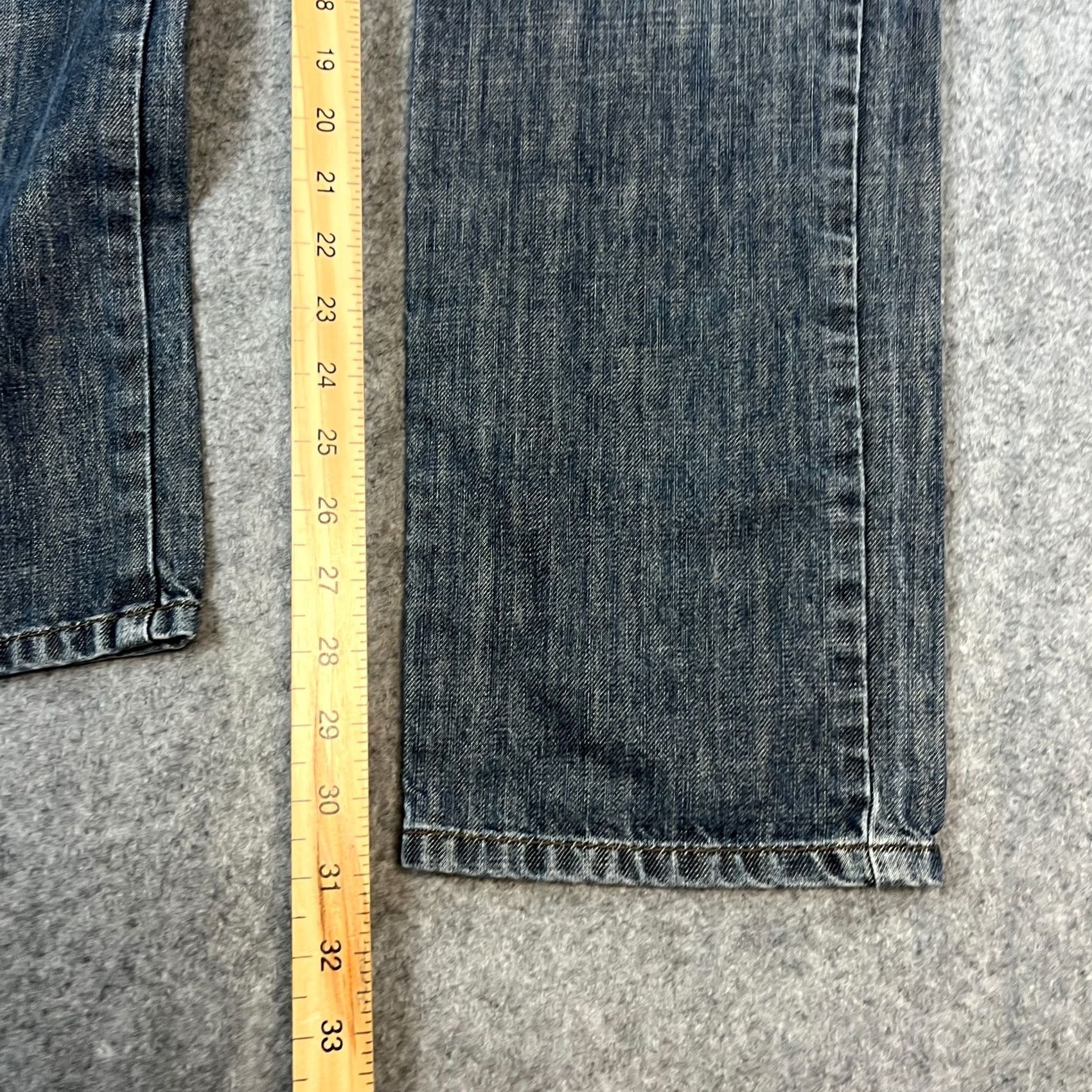 Armani Armani Jeans Straight 32 32 UK12 Charcoal Grey Wash Denim 5-Pocket Design Womens Jeans Regular Fit Boys/Girls Mens Size 24" / US 00 / IT 34 - 4 Thumbnail