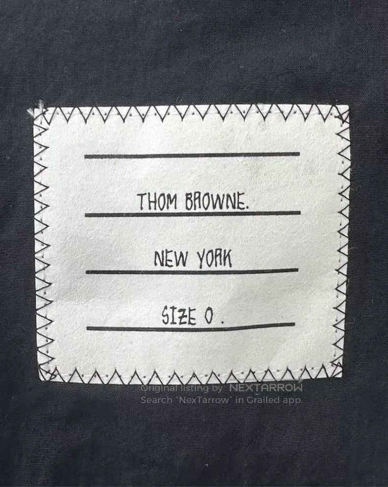 Thom Browne Thom Browne Dark Blue Color-Striped Long-Sleeve Logo Jacke Size US XS / EU 42 / 0 - 4 Thumbnail