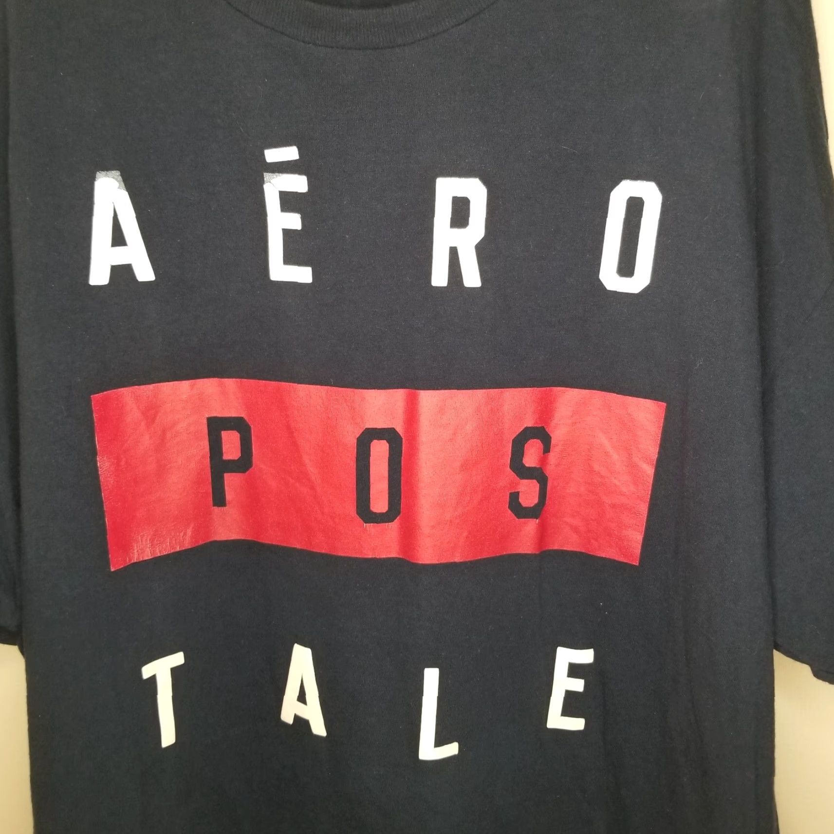 Vintage AeroPostale T-Shirt Men Short Sleeve Blue XL Regular Size - Mens XL Blue Aeropostale Shirt Size US XL / EU 56 / 4 - 2 Thumbnail