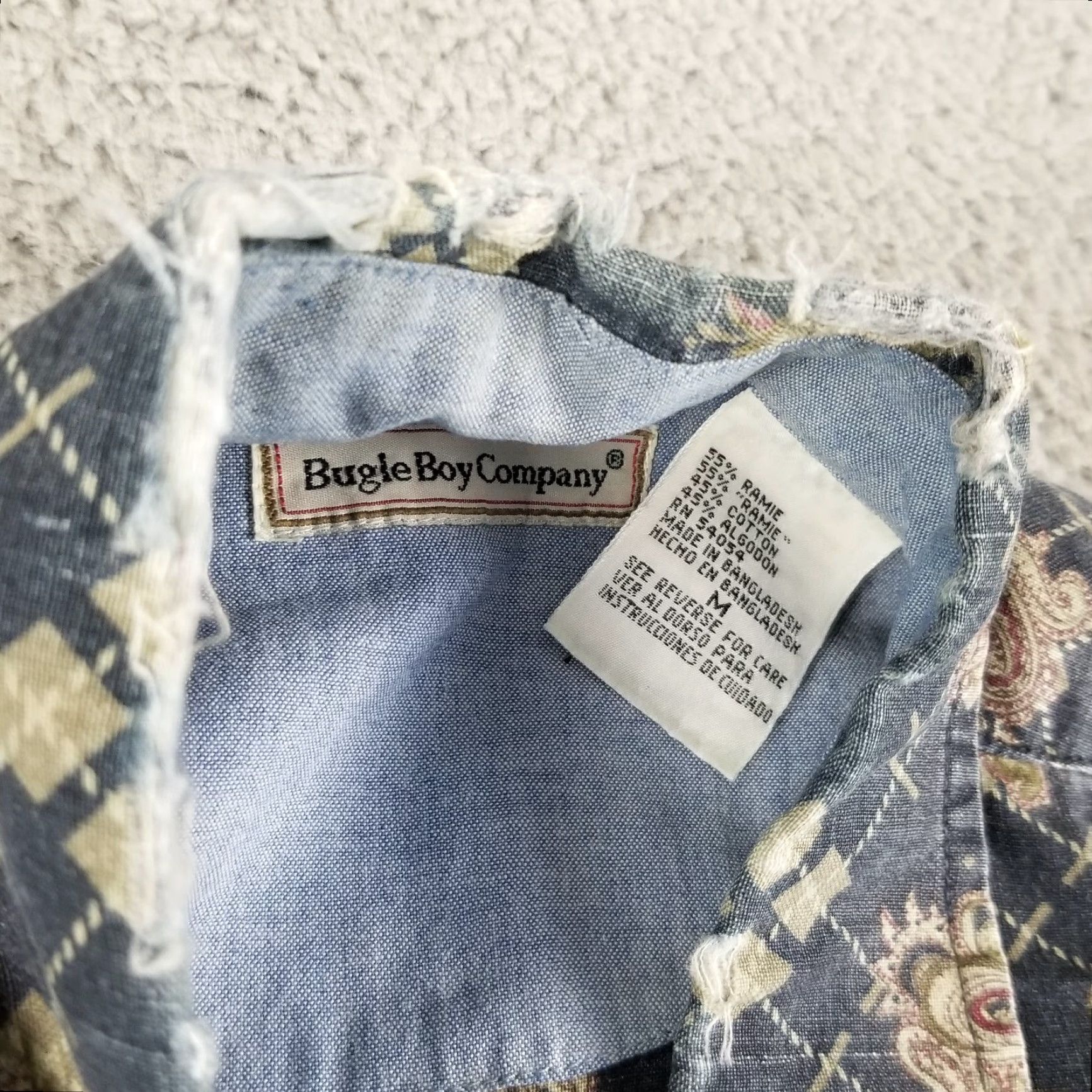 Bugle Boy Bugle Boy Men Shirt Adult Medium Blue Duck All Over Print Button-Down Casual Grunge Hunting Size US M / EU 48-50 / 2 - 2 Thumbnail