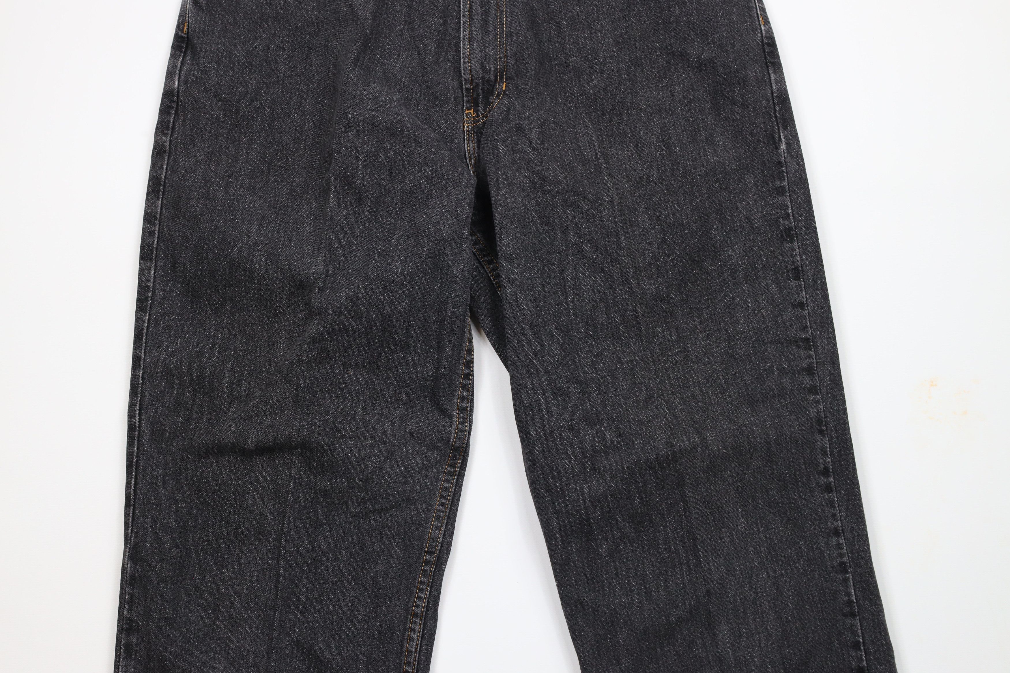 Tommy Hilfiger × Vintage Vintage 90s Tommy Hilfiger Fit Wide Leg Denim Jeans Black Size US 36 / EU 52 - 3 Thumbnail