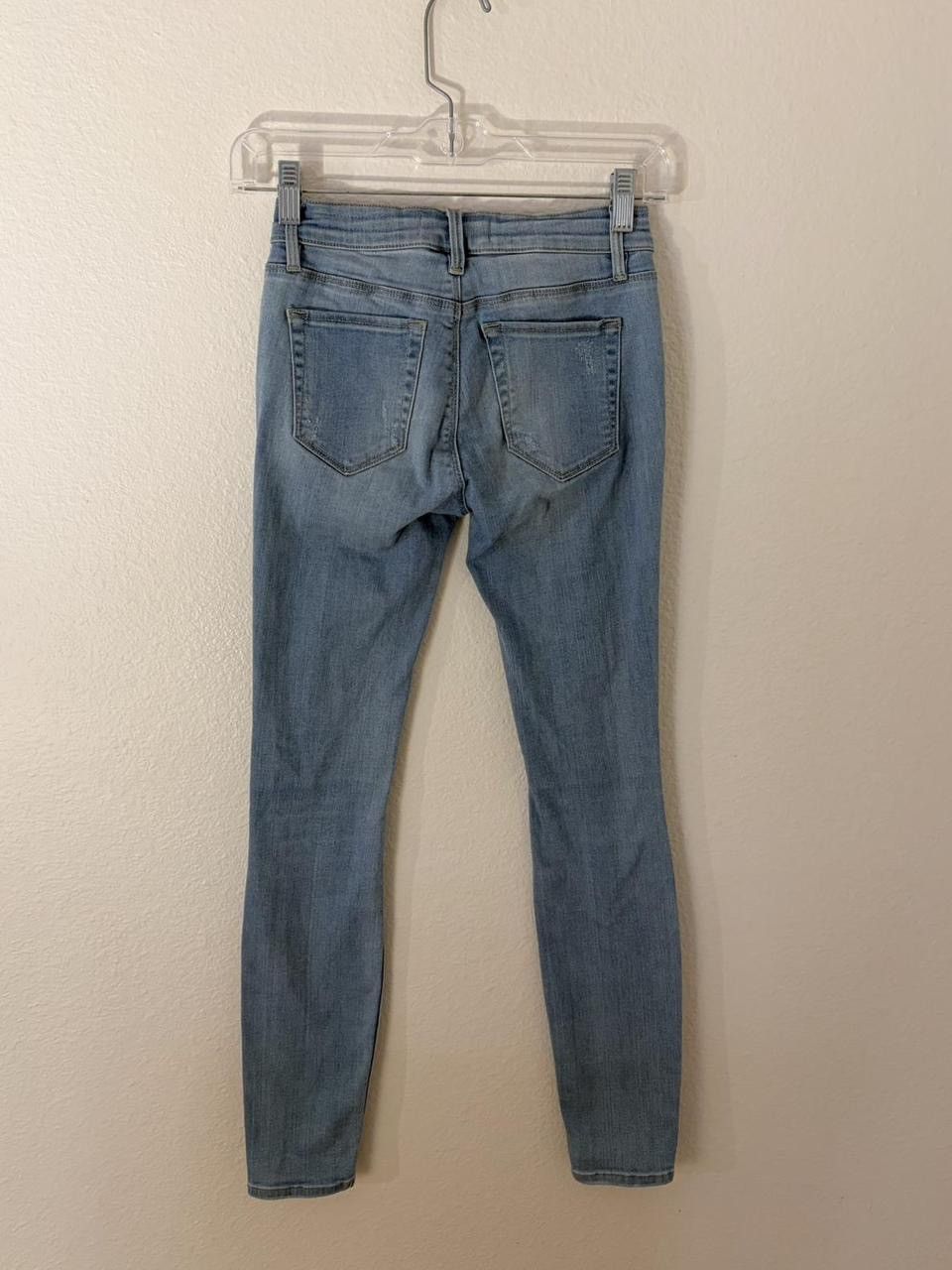 Pacsun pacsun light wash ripped skinny jeans (jeggings) Size 23" - 2 Thumbnail