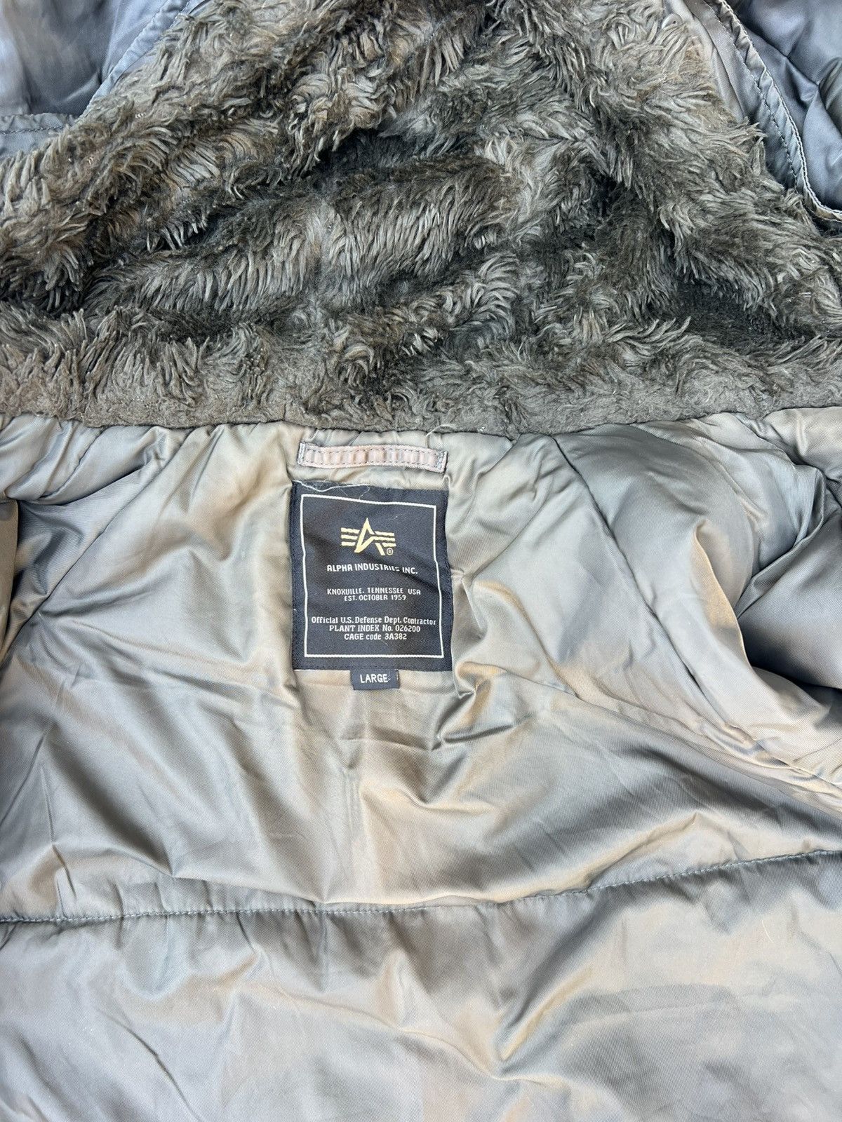 Alpha Industries × Vintage VINTAGE ALPHA INDUSTRIES N3B FAUX FUR HOODIE JACKET Size US L / EU 52-54 / 3 - 10 Thumbnail