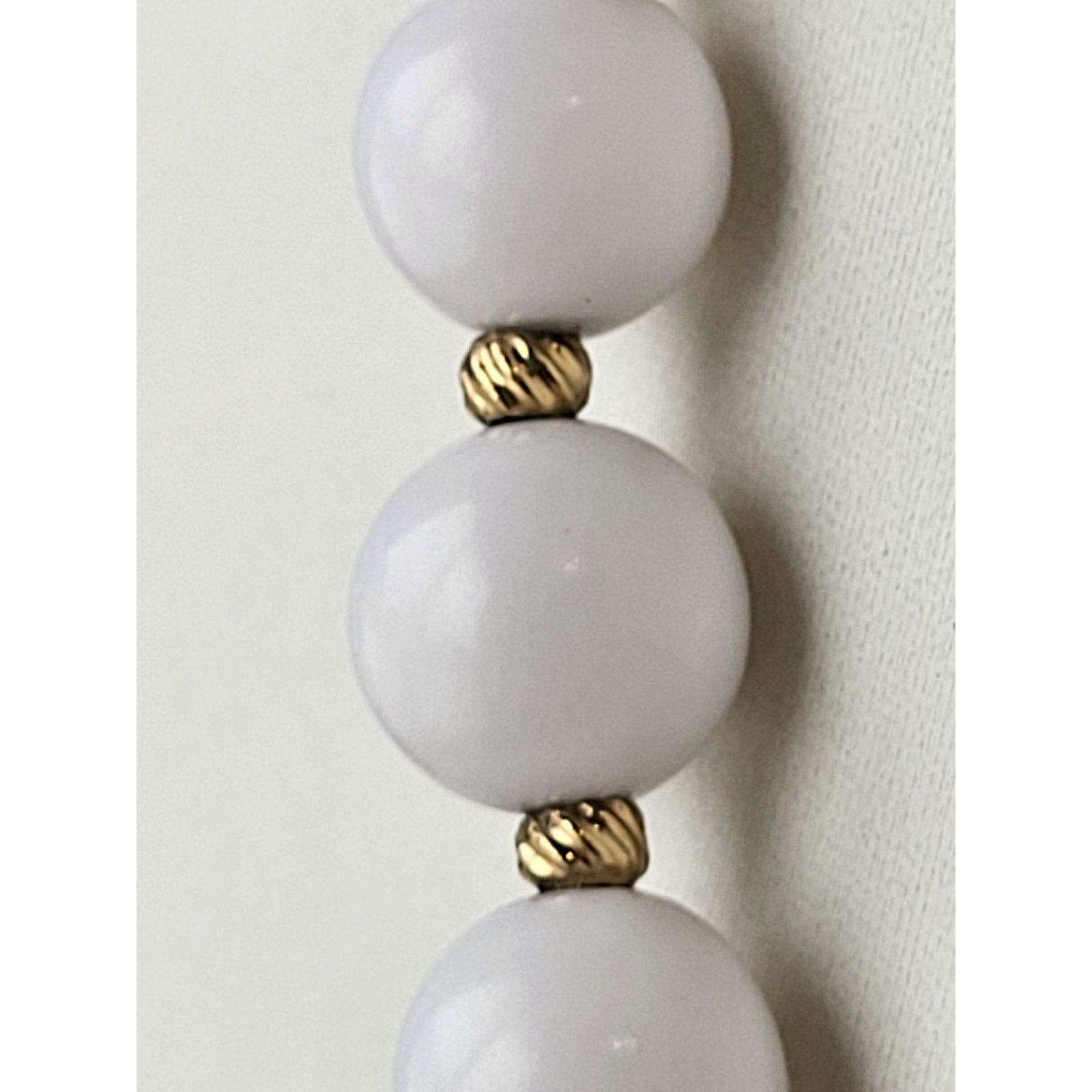 Other Napier White Gold Beaded Necklace Vintage Signed Classic Size ONE SIZE - 2 Thumbnail