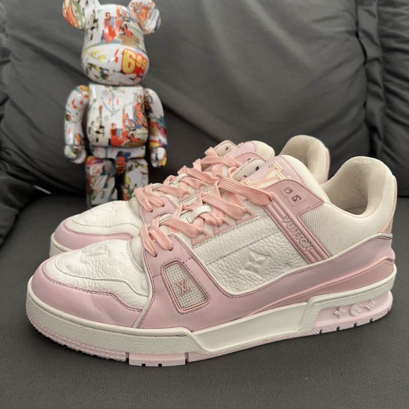 Louis Vuitton Trainer Leather Low-Top Sneakers 0089
