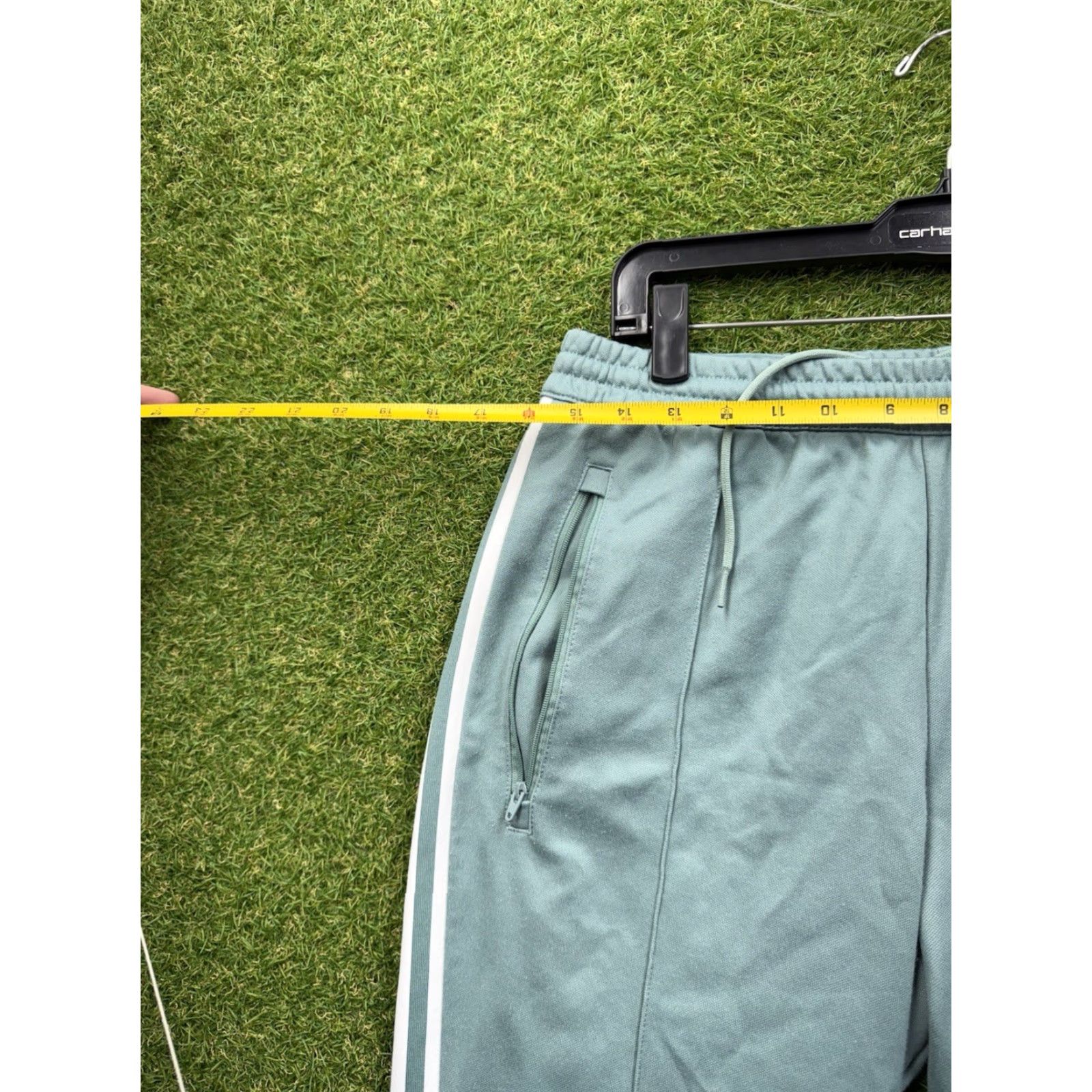 Adidas Adidas Track Pants Mens M Mint Green Pale Casual Lounge Comfort y2k Pants Size US 31 - 3 Thumbnail