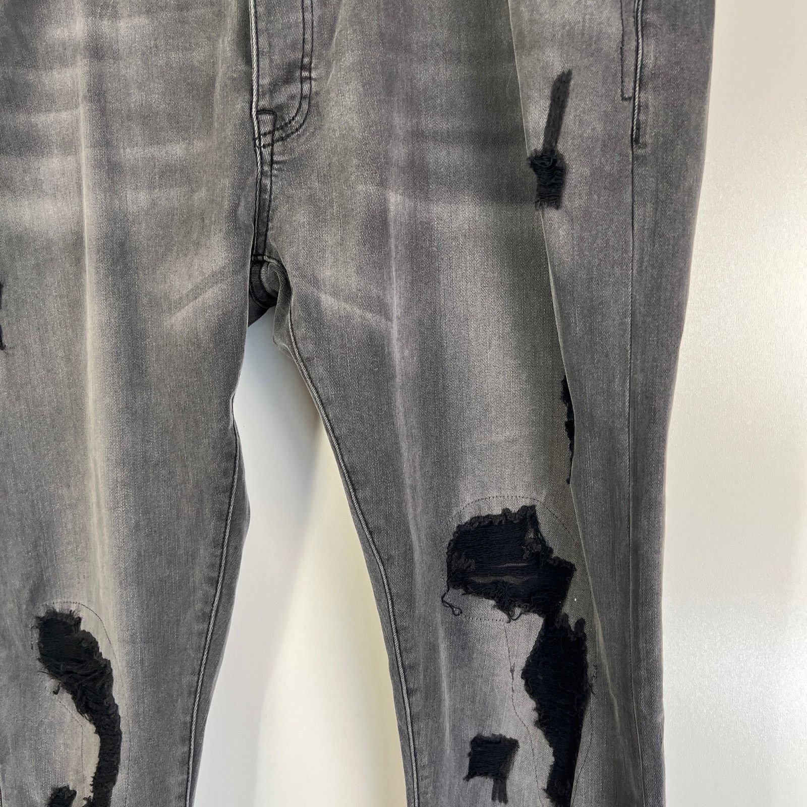 Other Strivers Row Tupelo Distressed Jeans Black Gray Size US 40 / EU 56 - 7 Thumbnail