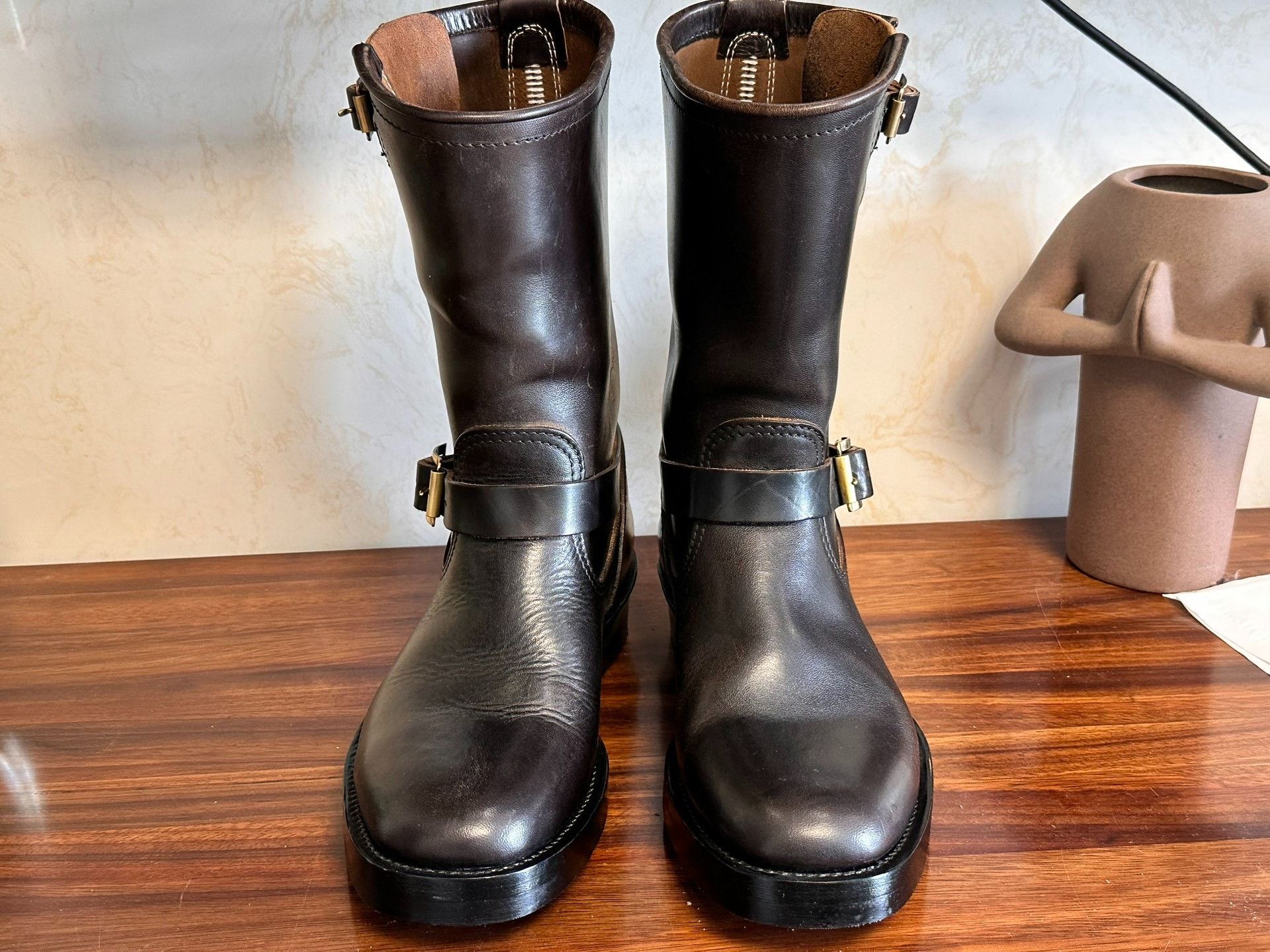 Other Attractions 444 Tea Core Engineer Boots Size US 6.5 / EU 39-40 - 1 Thumbnail