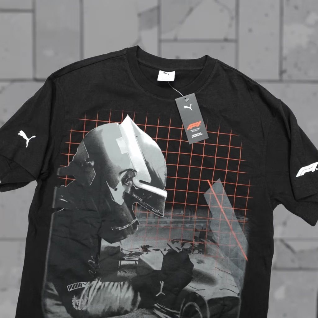 Puma PUMA Formula One F1 Driver Graphic T-Shirt Men's M Short Sleeve Black Size US M / EU 48-50 / 2 - 1 Thumbnail