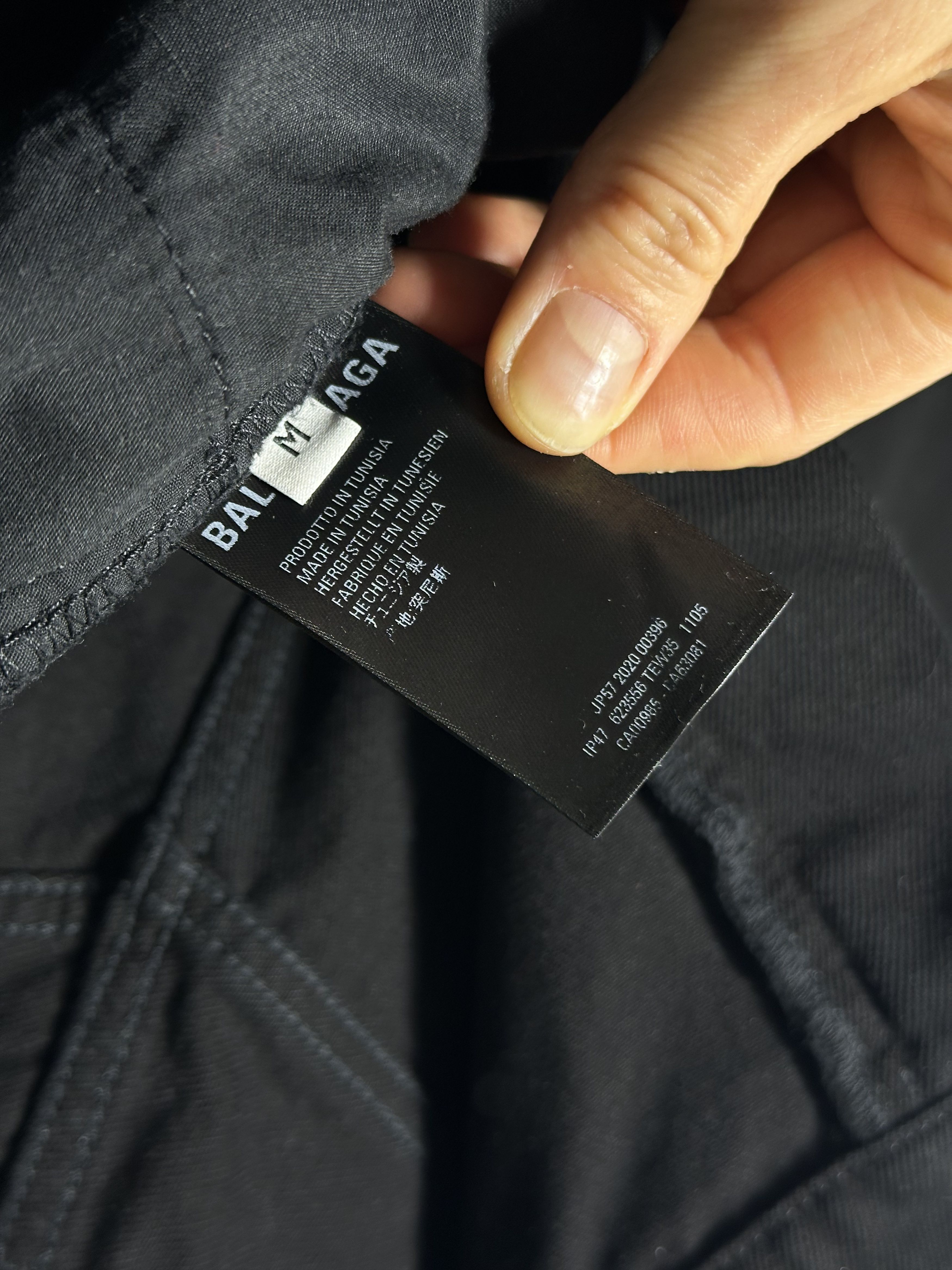 Balenciaga Balenciaga Straight-Leg Extra Long Black Jeans Size US 32 / EU 48 - 20 Thumbnail