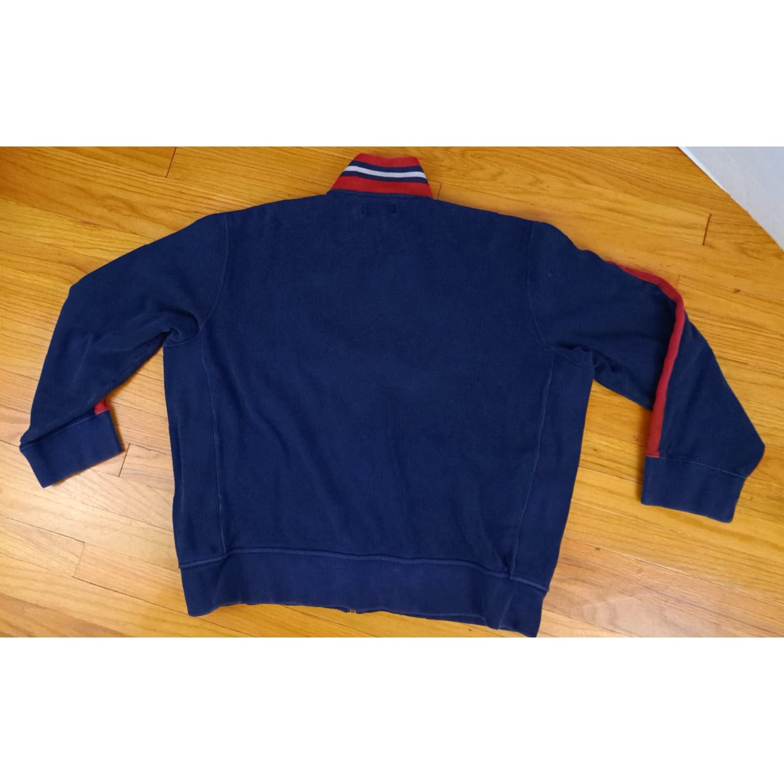 Ralph Lauren Polo Ralph Lauren Full Zip Jacket Varsity Blue 2XL Men Canvas Cotton Warm-Up Quality Thick NYC New York Size US XXL / EU 58 / 5 - 4 Thumbnail