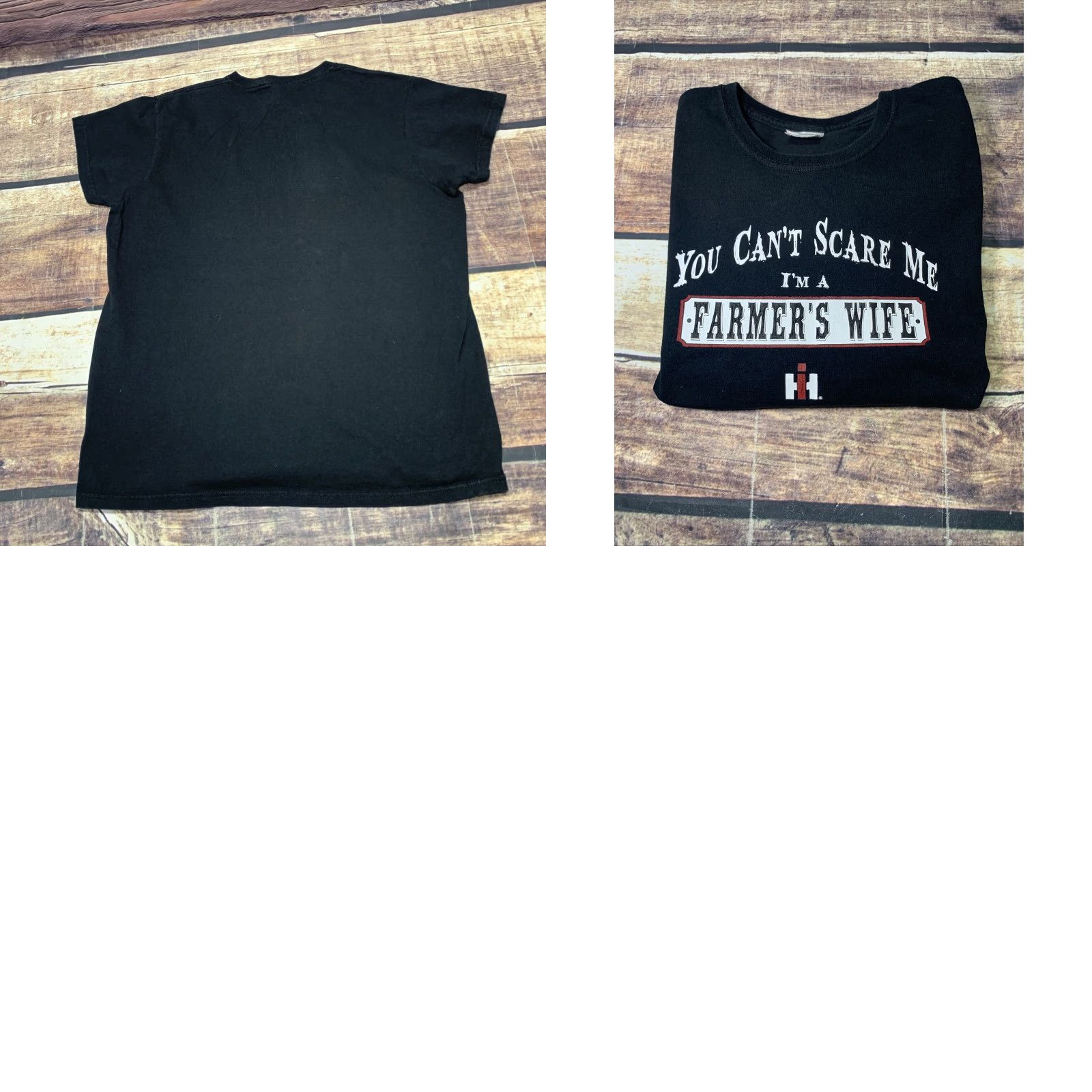 Vintage IH Farmer's Wife T Shirt International Harvester Womens Black Medium Size M / US 6-8 / IT 42-44 - 8 Thumbnail