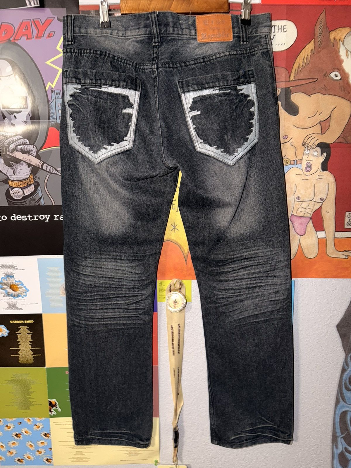 Other Vintage Light Wash Jeans Size US 34 / EU 50 - 6 Thumbnail