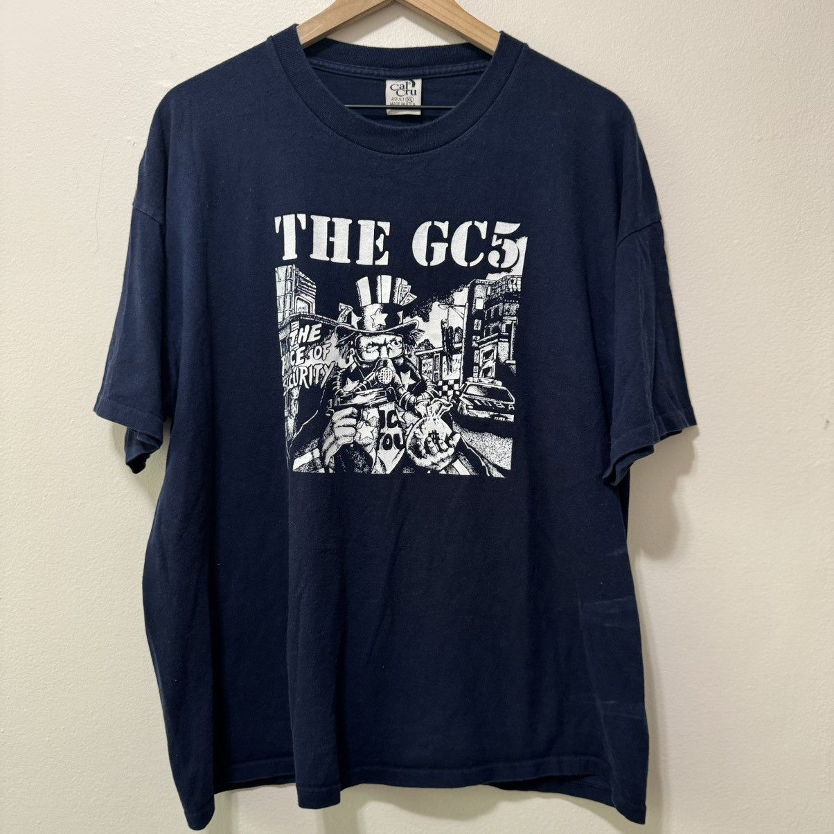 image of Band Tees x Vintage The Gc5 Hardcore Punk Band Shirt in Navy, Men's (Size XL)