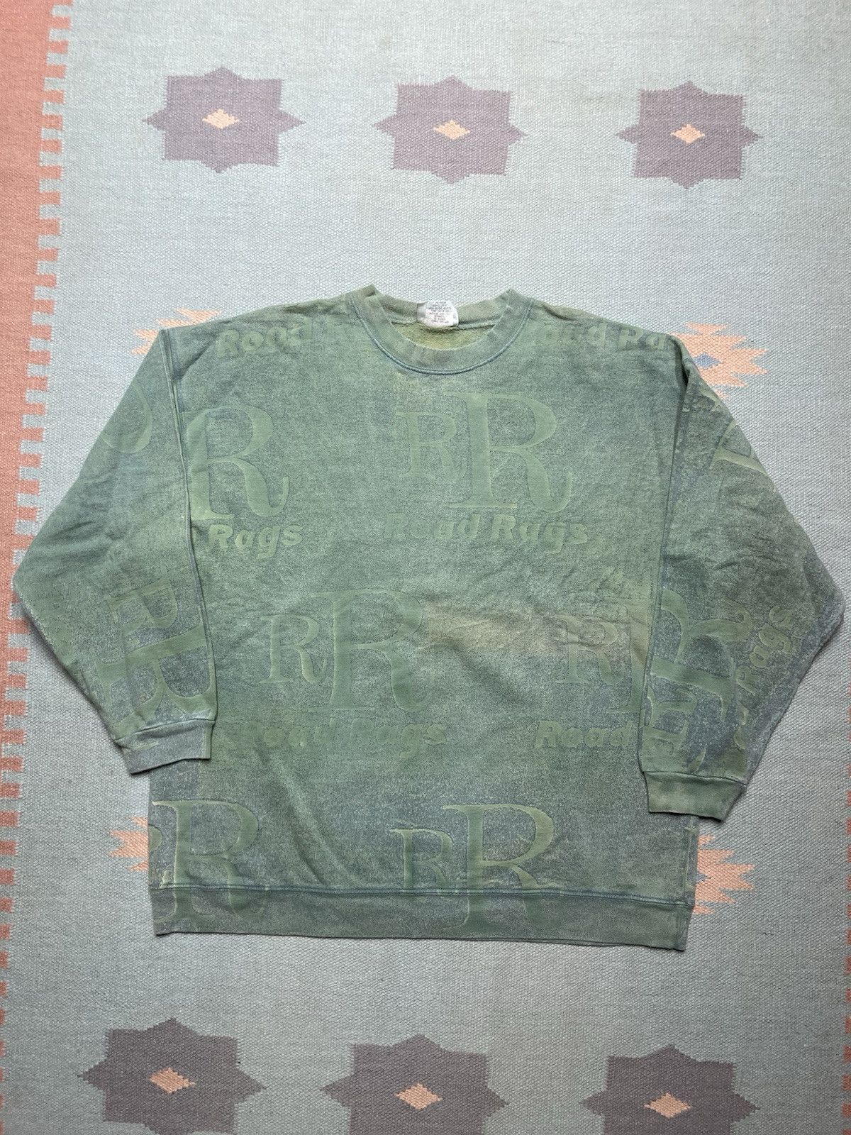 Vintage 90s crewneck sweatshirt road rags all over print cotton L Size US L / EU 52-54 / 3 - 1 Thumbnail