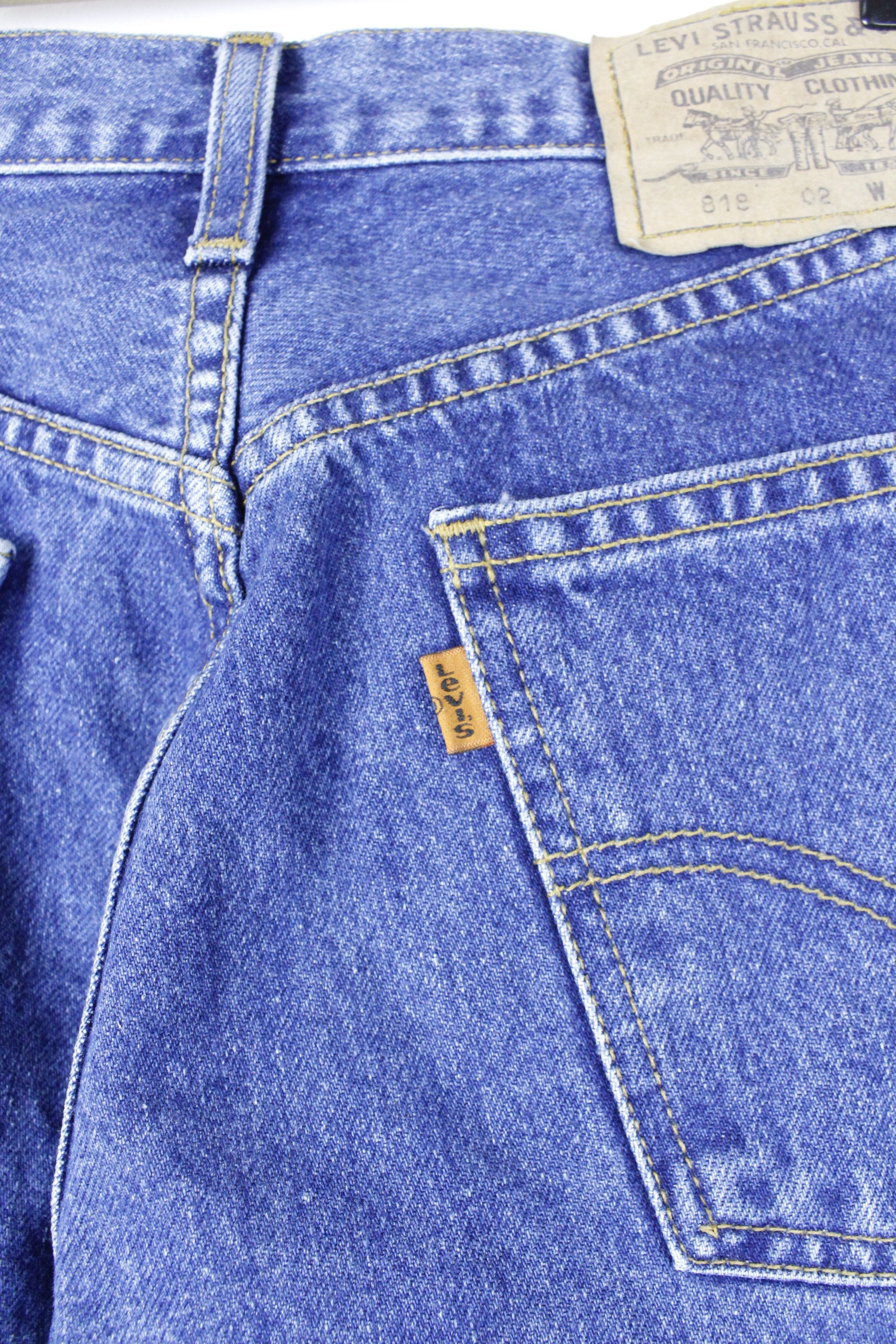 Levi's × Levi's Vintage Clothing × Vintage Vintage Levis 818 Orange Tag Logo Blue Jeans Denim Pants Size 34" / US 12 / IT 48 - 6 Thumbnail