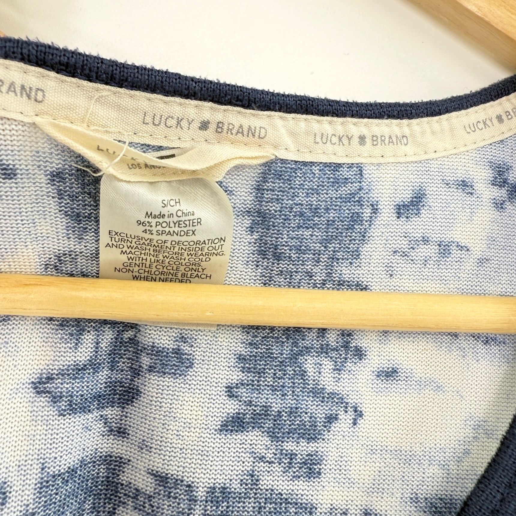 Lucky Brand Lucky Brand Women's Tank Top Blue Tie Dye Sleeveless Scoop Neck Casual Summer S Size S / US 4 / IT 40 - 3 Thumbnail