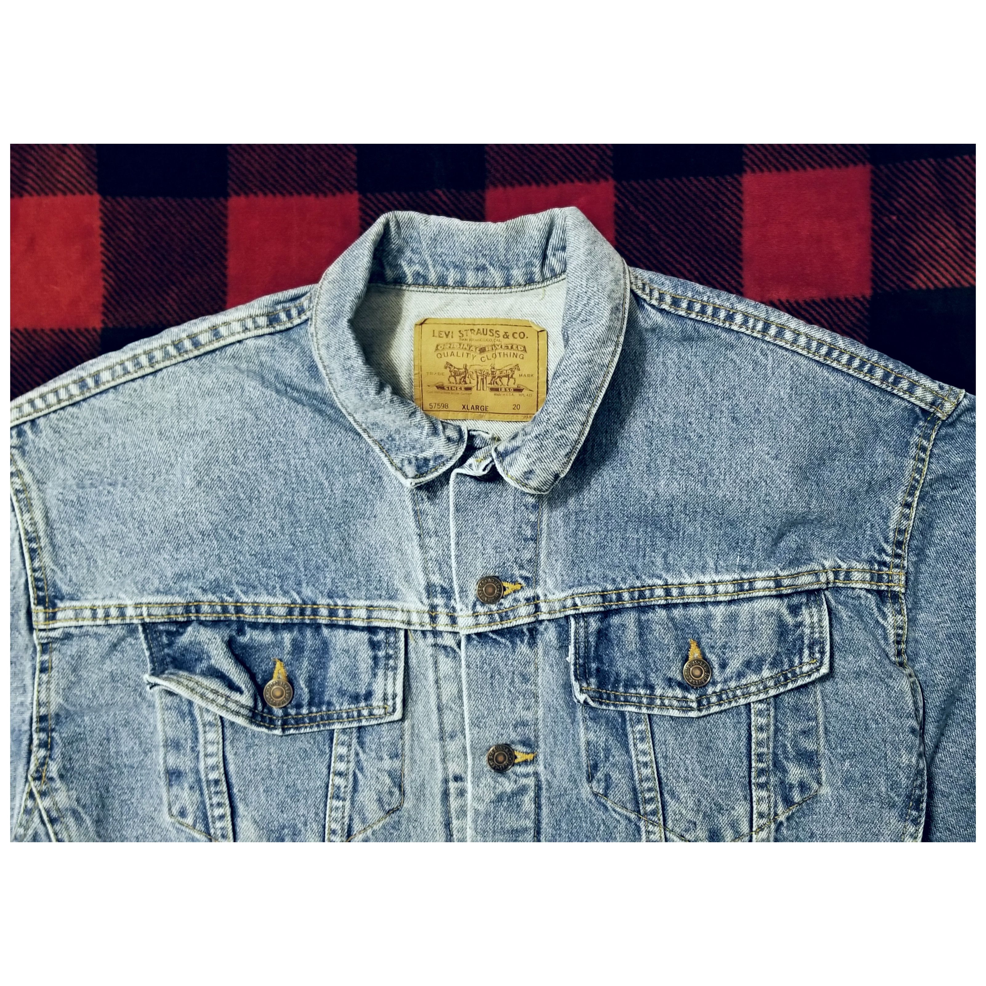 Levi's × Vintage VINTAGE 1990'S LEVI'S TRUCKER JACKET- XLARGE Size US XL / EU 56 / 4 - 6 Thumbnail