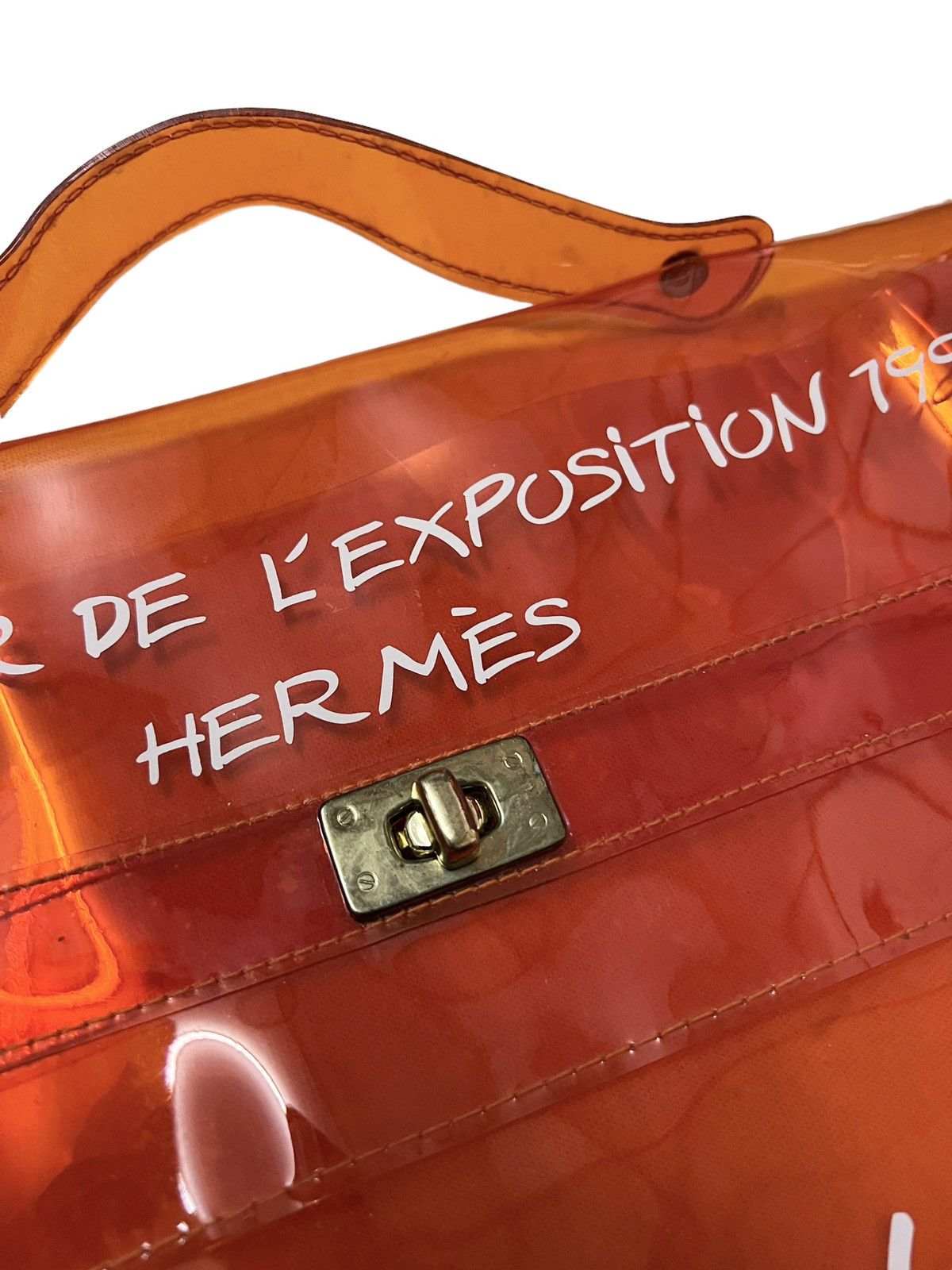Hermes Hermes Kelly Souvenir De L'Exposition 1998 Vinyl Bag Size ONE SIZE - 5 Thumbnail
