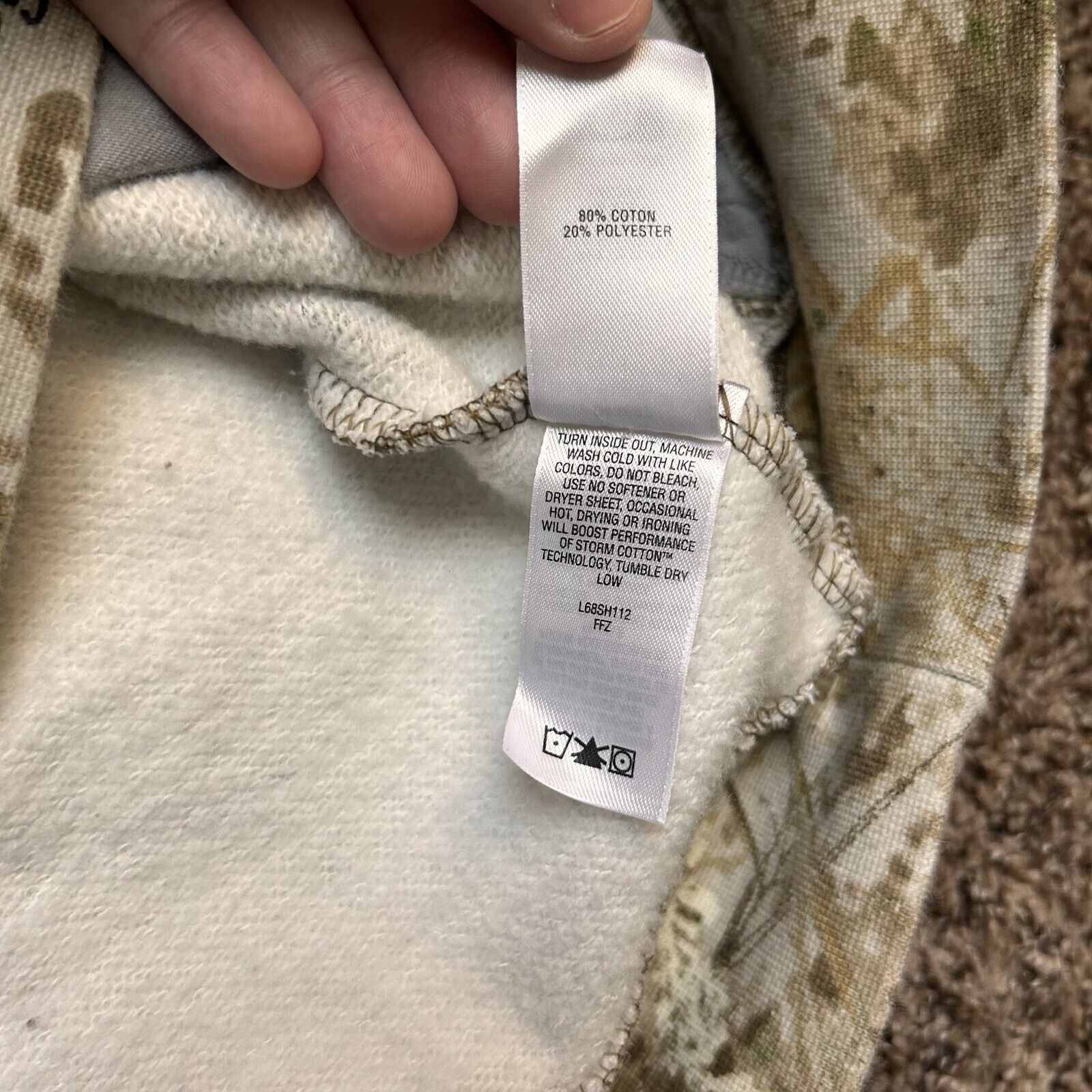 Cabelas Cabela's Camo Hoodie Women's Medium Green Camouflage Size M / US 6-8 / IT 42-44 - 8 Thumbnail
