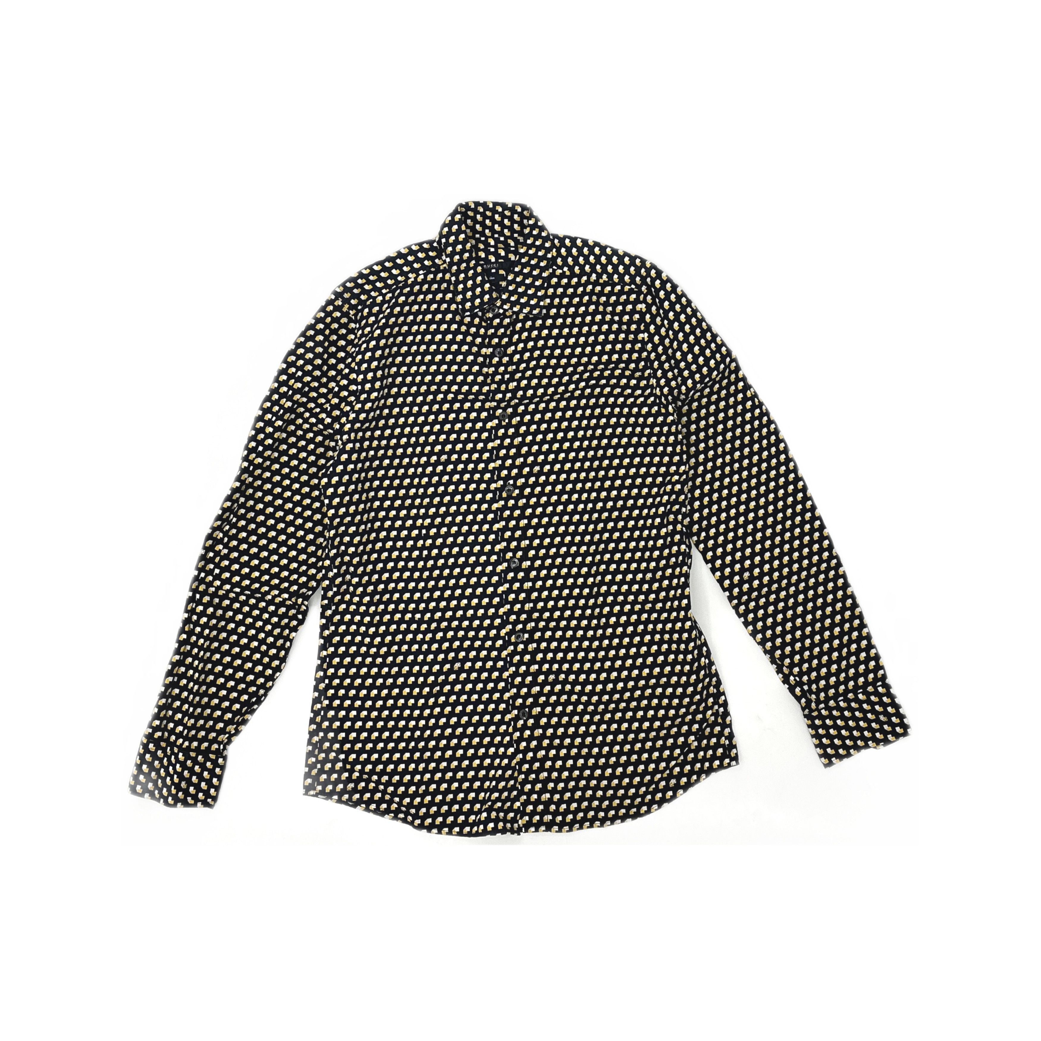 Gucci Gucci Geometric Print Shirt Size M Size US XXS / EU 40 - 1 Thumbnail