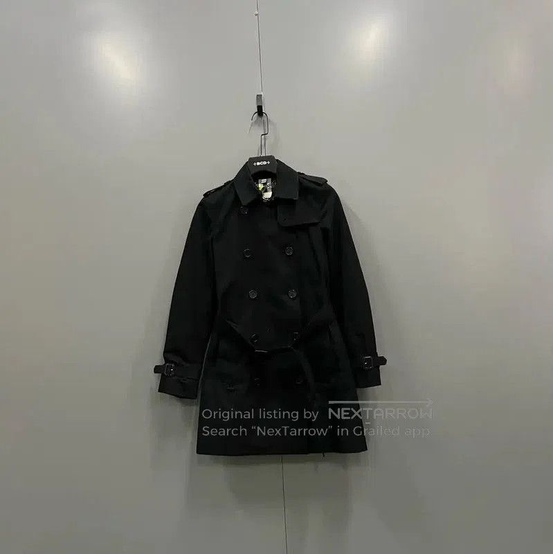 Burberry Burberry Black Cotton Long Coat for Women. Size XXS / US 00 / IT 34 - 1 Thumbnail