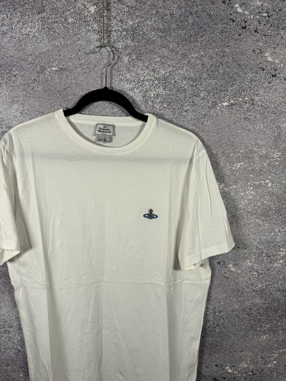 Vivienne Westwood Vivienne Westwood Orbital Embroidered White Men’s T Shirt Size US L / EU 52-54 / 3 - 2 Thumbnail