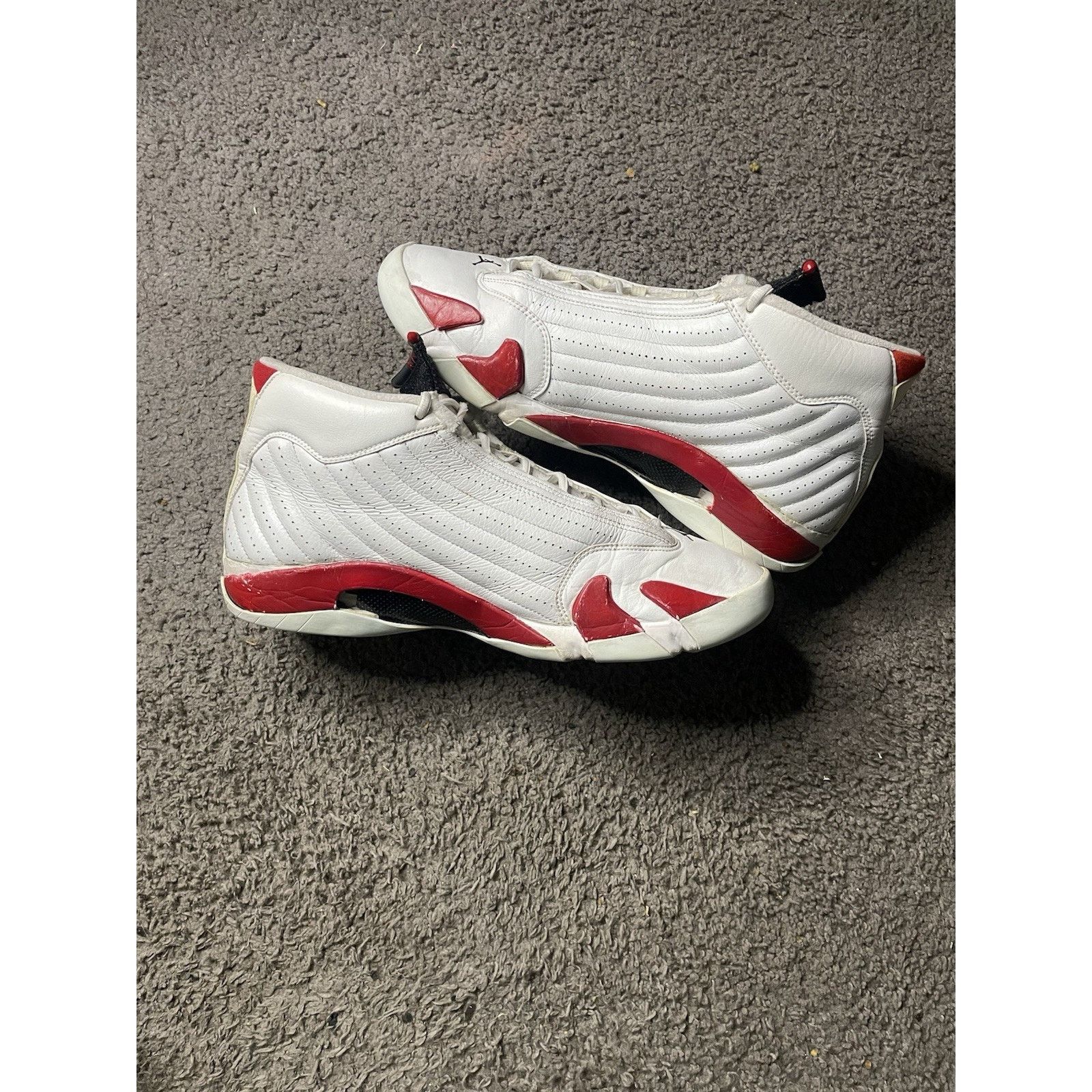 Jordan Brand Size 15- 2006 Nike Air Jordan Retro 14 Cherry Candy Cane Size US 15 / EU 48 - 3 Thumbnail