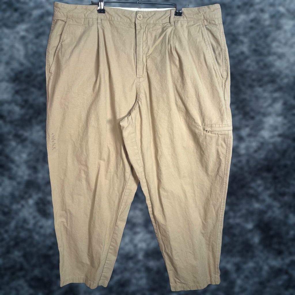 Only NY OnlyNY Mens 2XL Chino Pants 100% Cotton Khaki Straight Leg Beige Pants Sl/ Pocket Casual Regular Men Size US 39 - 1 Thumbnail