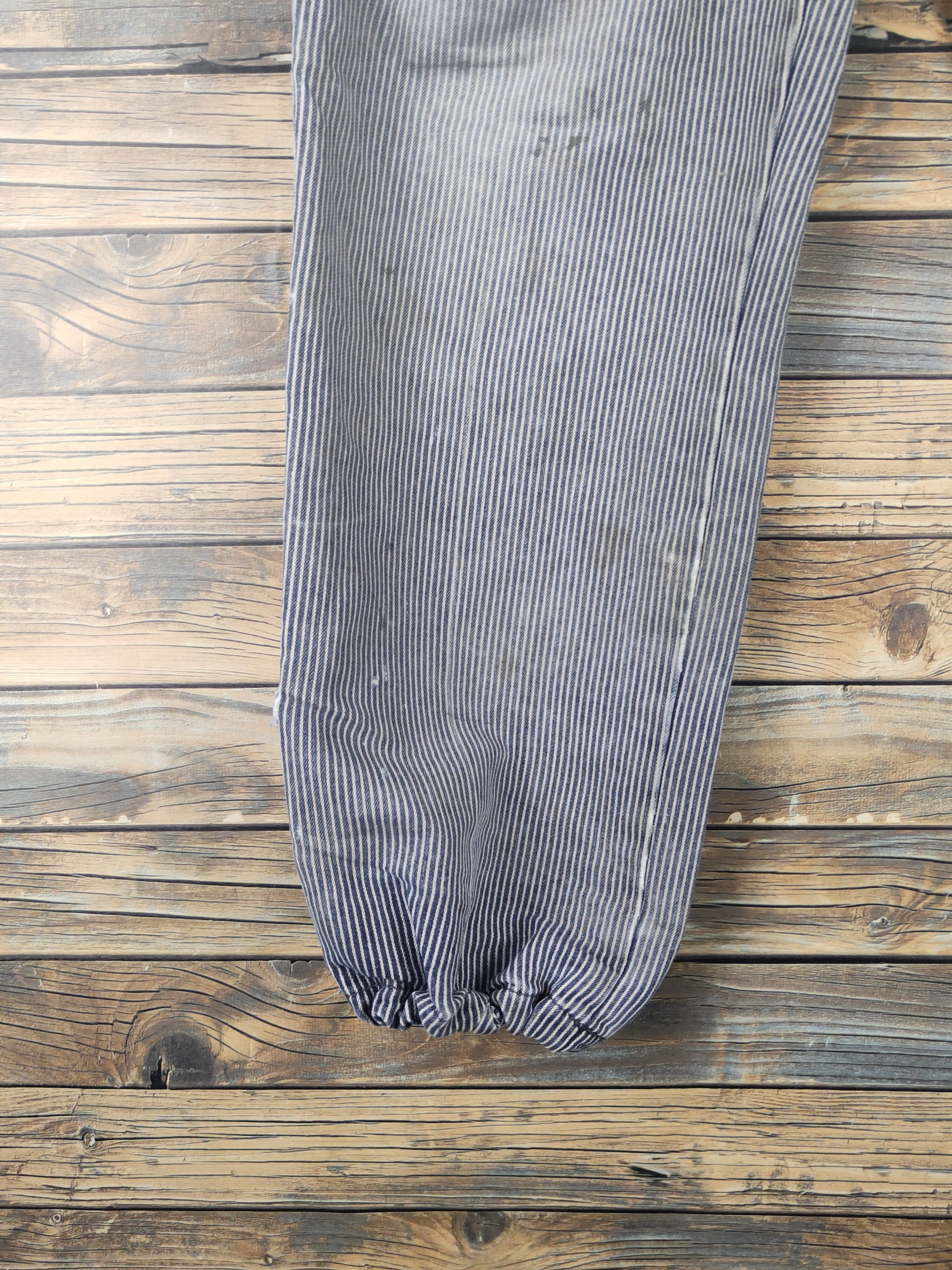 Vintage DL Evenriver Blue White Distressed Ripped Jeans #1658 Size US 33 - 4 Thumbnail
