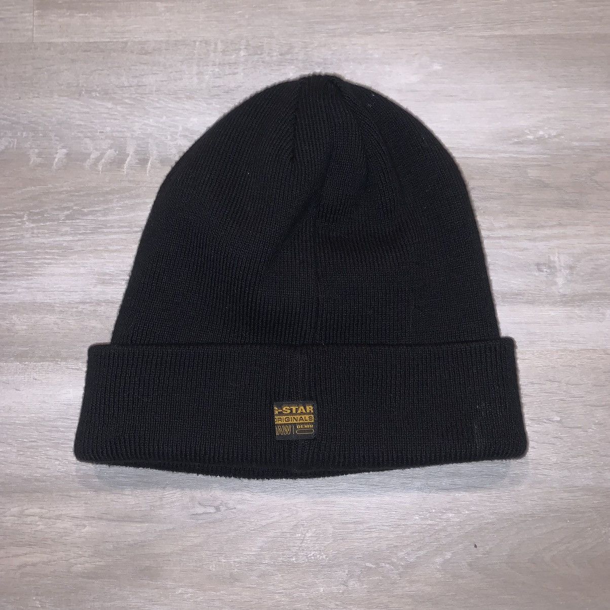G-Star G Star Raw Black Beanie Hat Size ONE SIZE - 2 Thumbnail