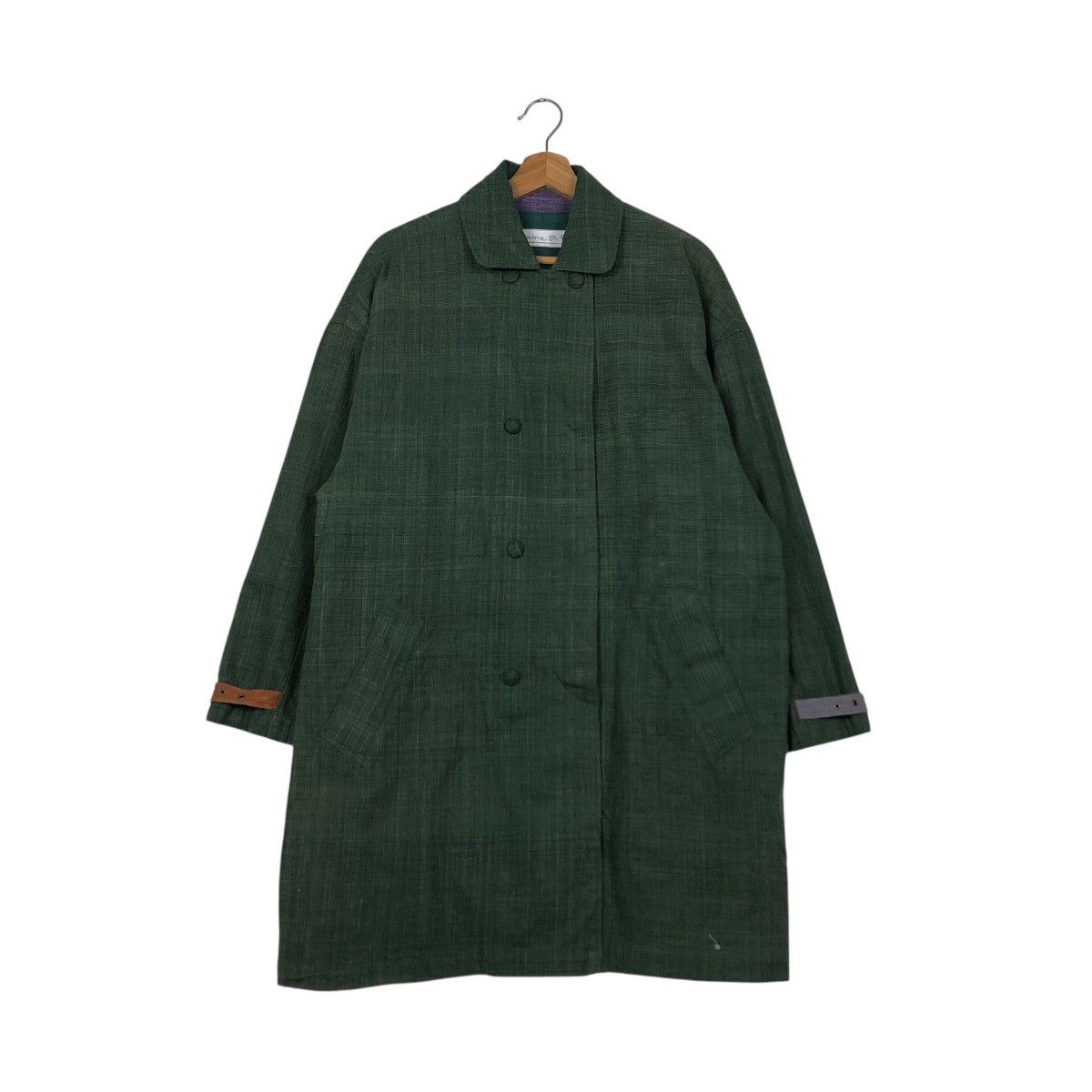 Issey Miyake 📌Rich Green Vintage Jacket Comme Se Soir Buckle Size US M / EU 48-50 / 2 - 2 Thumbnail
