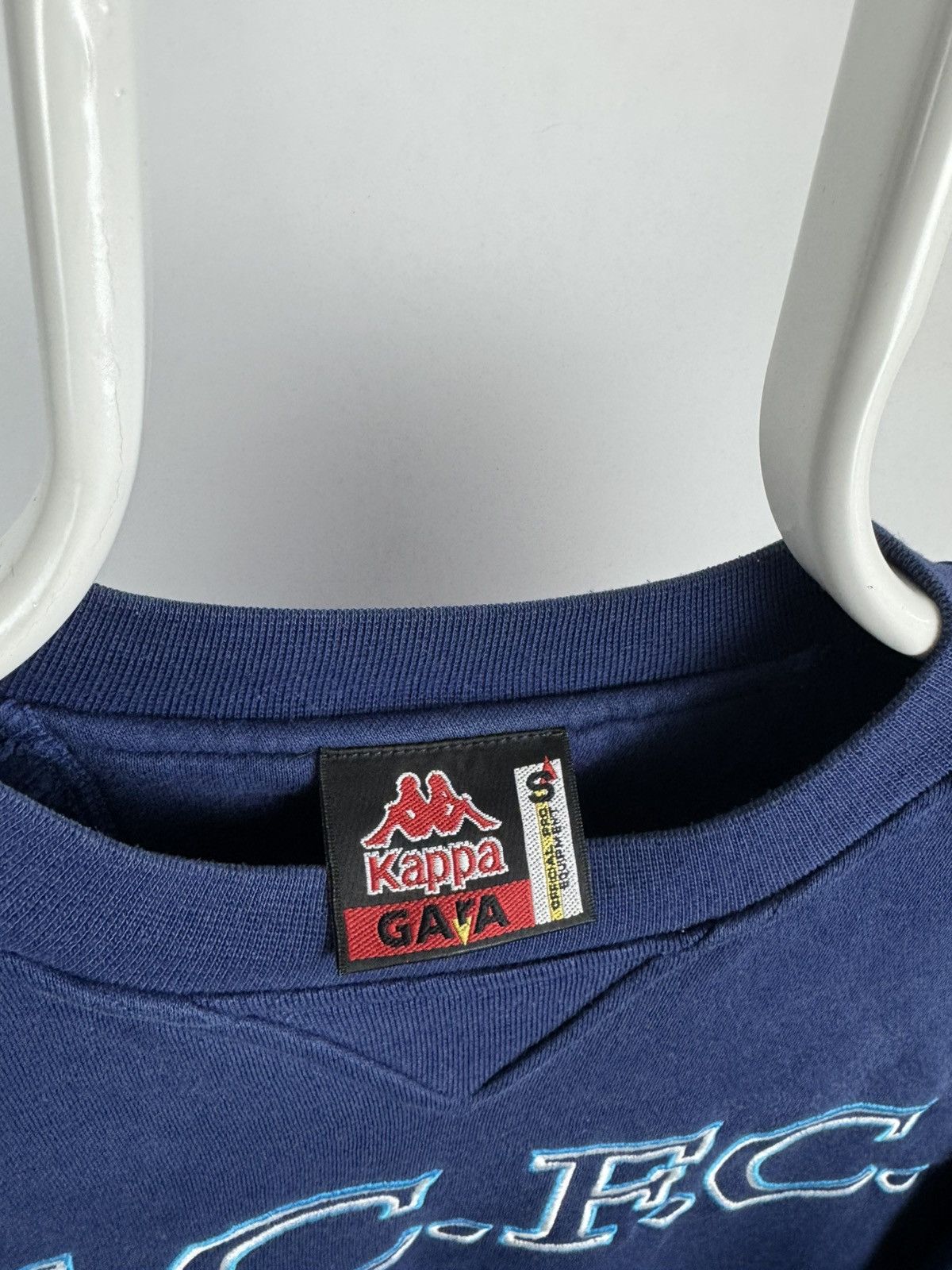 Kappa Vintage Kappa Manchester City FC Big Logo Sweatshirt Size US S / EU 44-46 / 1 - 3 Thumbnail