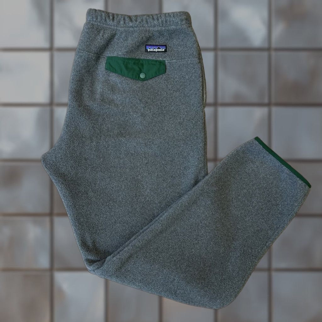 Patagonia VINTAGE Patagonia Synchilla Snap T Pants XL Gray Fleece Jogger Sweatpants Hipster 90s Activewear Mens Sweatpants Size US 36 / EU 52 - 1 Thumbnail