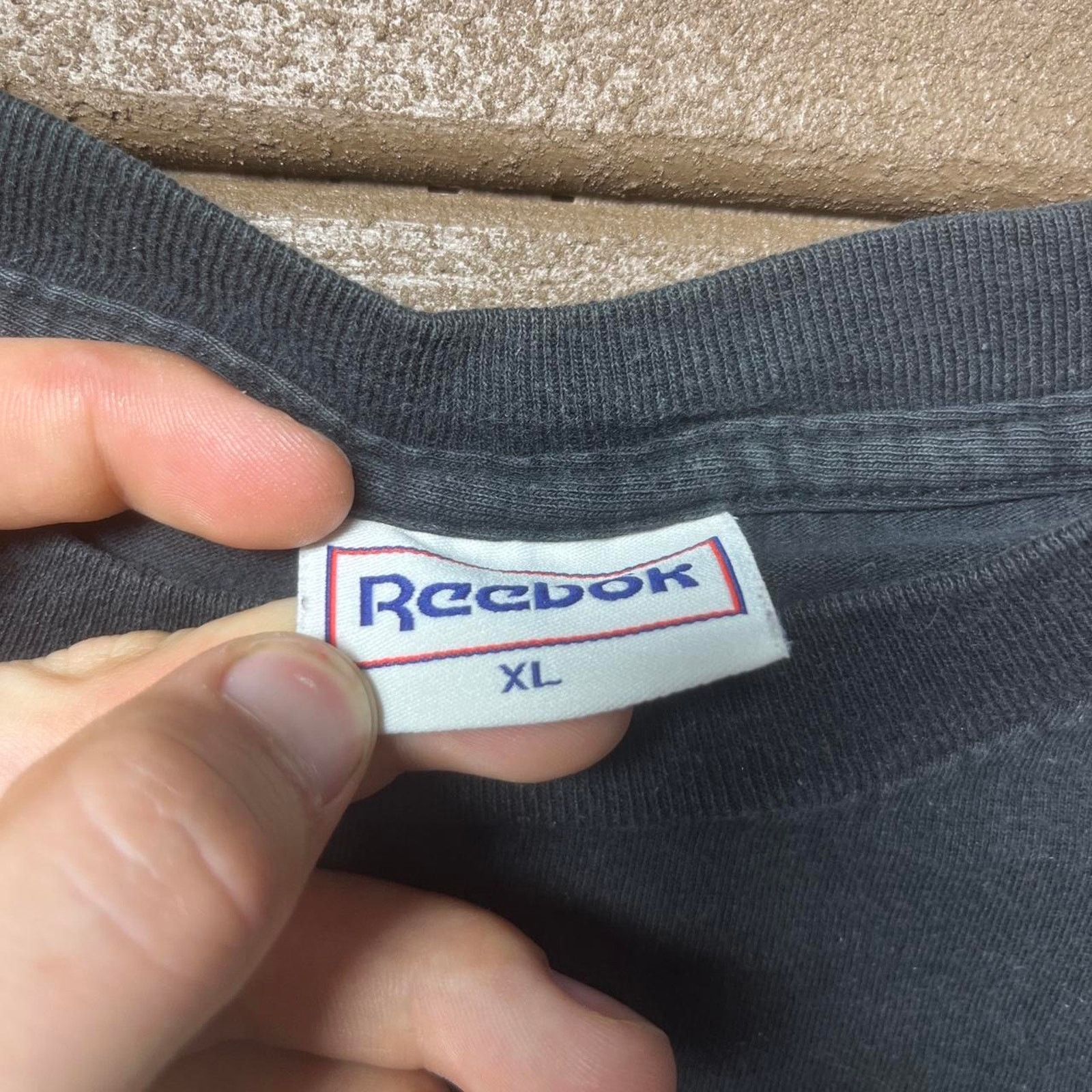 Reebok Vintage Black Reebok Single Stitch Shirt Size US XL / EU 56 / 4 - 4 Thumbnail