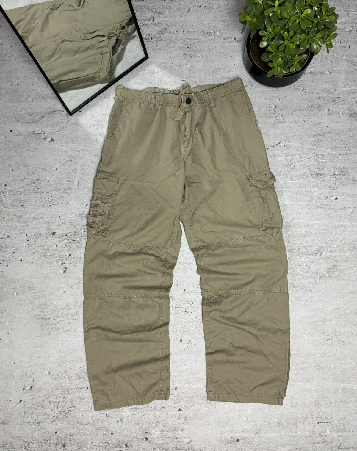90s Oakley Vintage Cargo Baggy Multipocket Parachute Pants