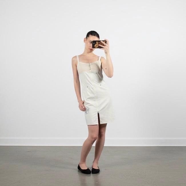 Other The Cop Copine Neutral Zipped Mini Dress Size ONE SIZE - 2 Thumbnail