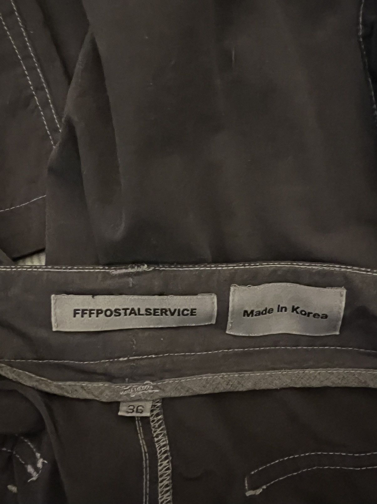 FFFPOSTALSERVICE Paris Pop Up Exclusive V1 FFFPostalservice cargos Size US 36 / EU 52 - 3 Thumbnail