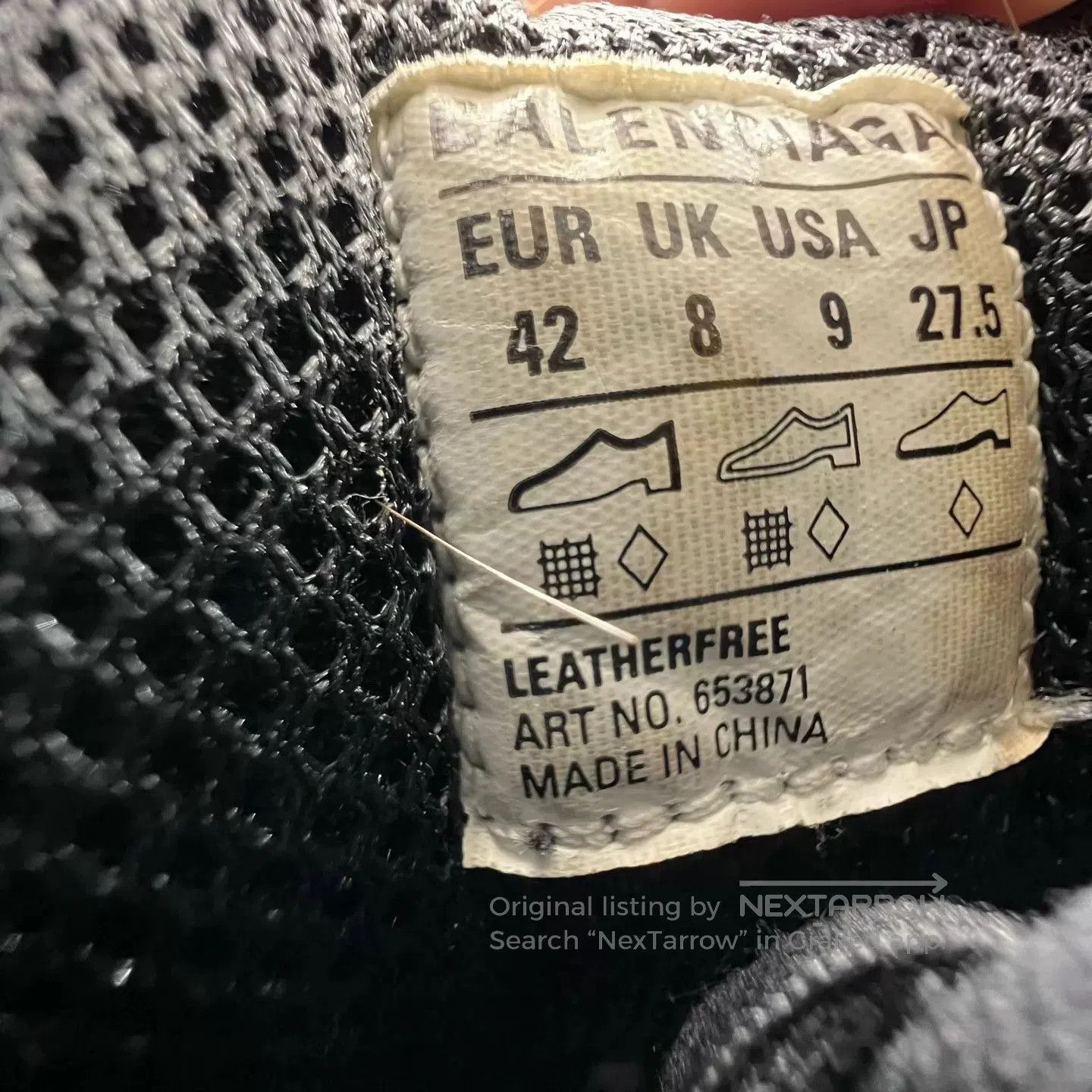 Balenciaga Black Athletic Low-Top Sneakers Size 9. Size US 9 / EU 42 - 8 Thumbnail