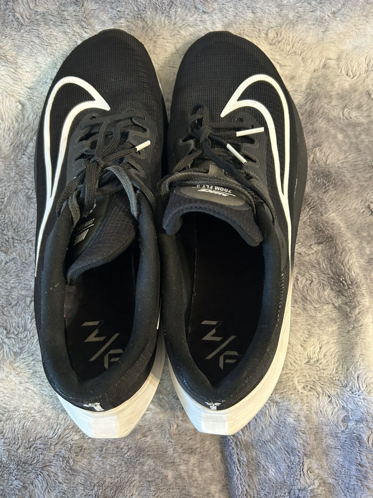 Nike Nike Zoom Fly 5 Black White Size 13 Euc Size US 13 / EU 46 - 5 Thumbnail