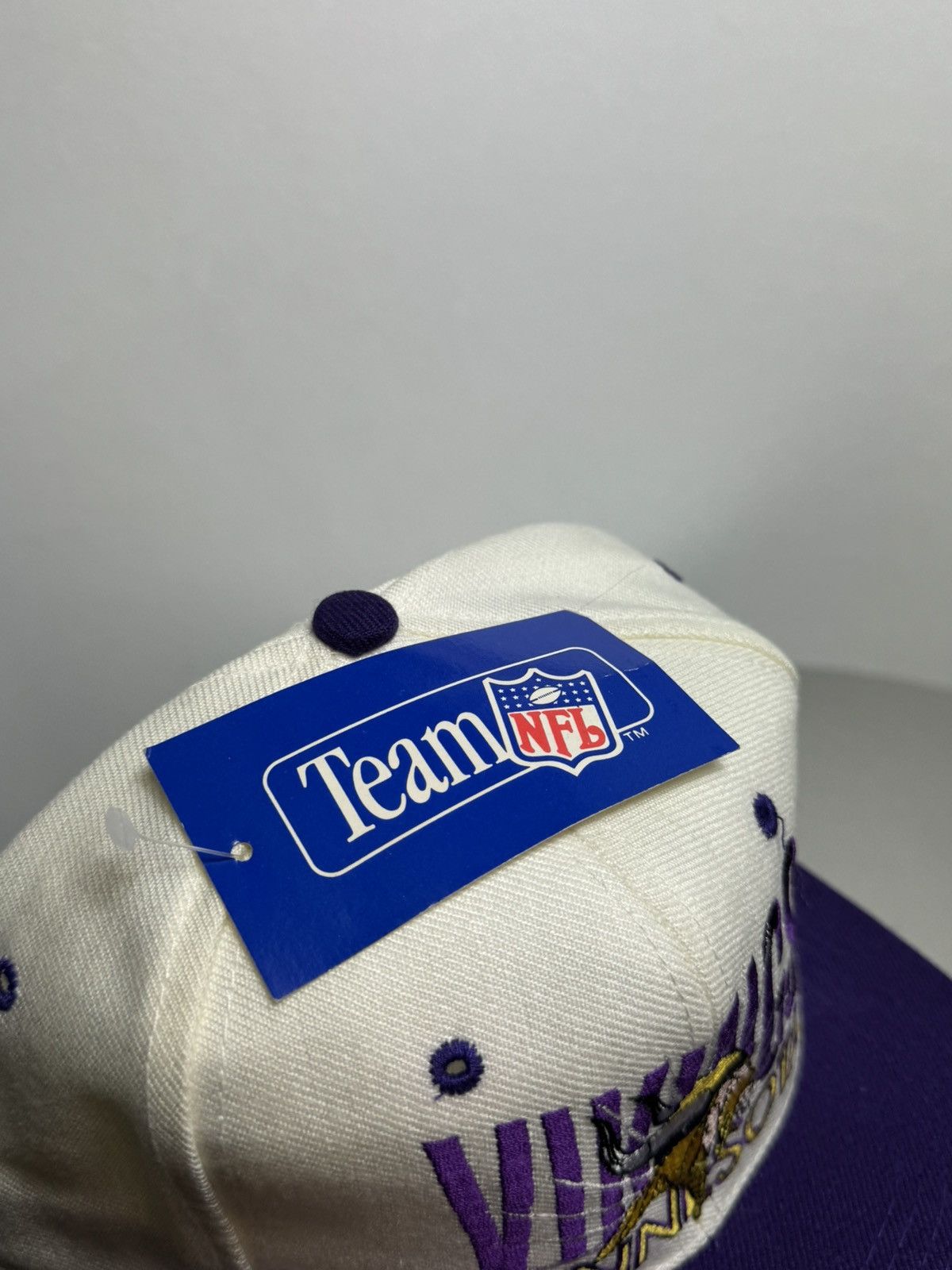 Vintage Vintage 90s Minnesota Vikings NFL SnapBack Hat AJD - NEW Size ONE SIZE - 5 Thumbnail