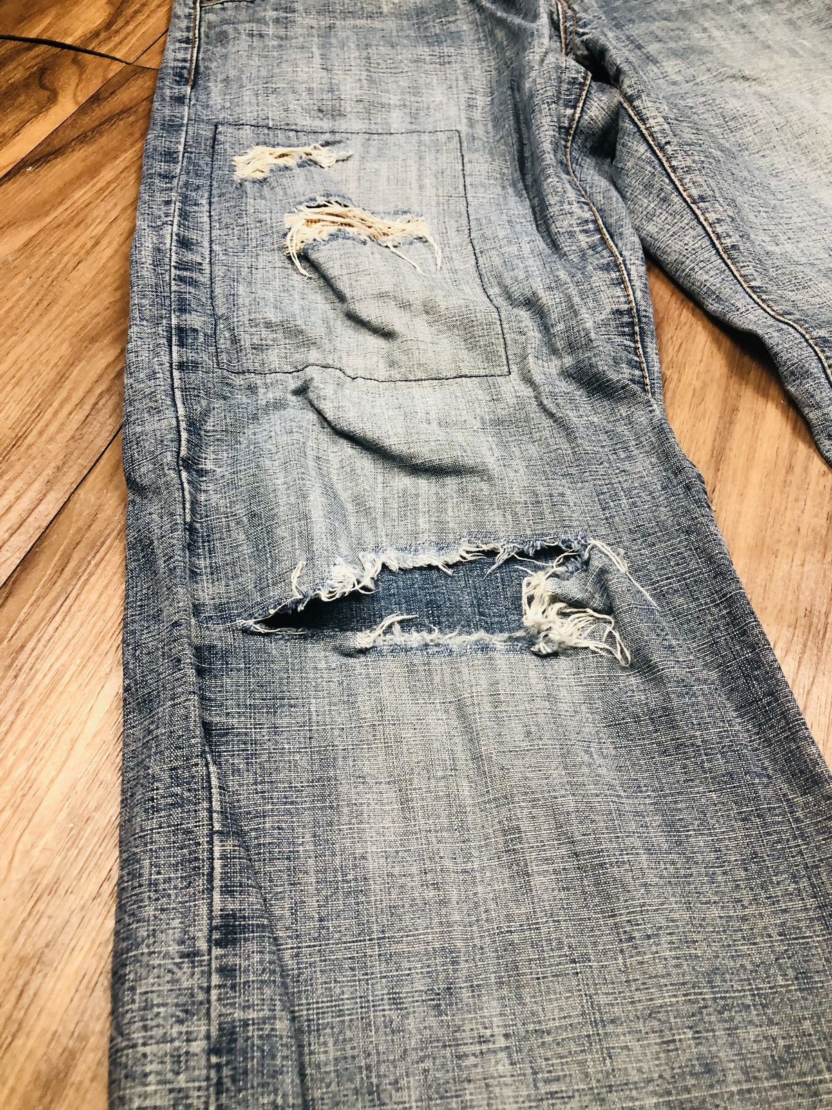 Morgan Homme Morgan Homme Distressed Jeans (33) Size US 30 / EU 46 - 10 Thumbnail