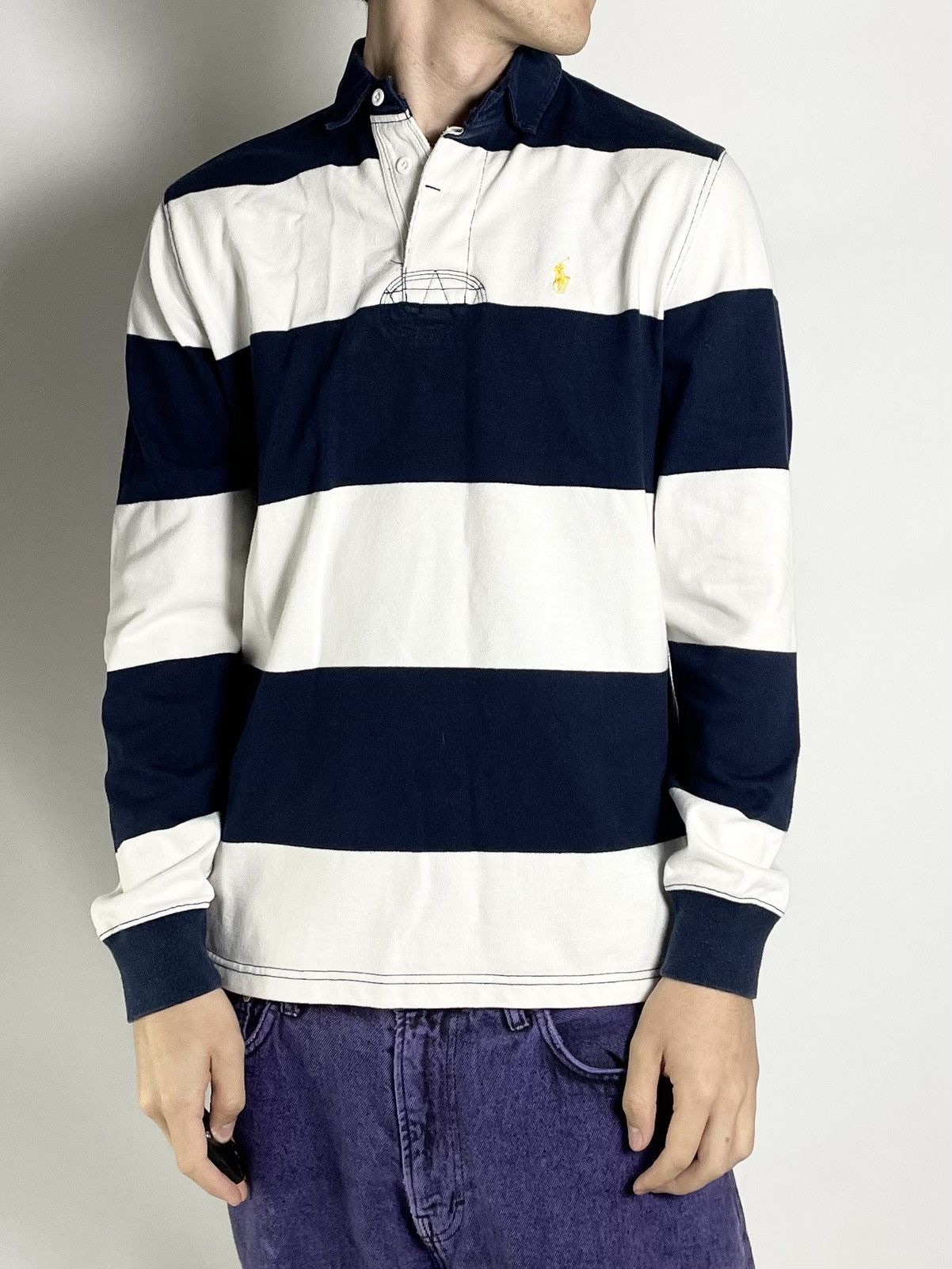 Polo Ralph Lauren POLO 🏇 By Ralph Lauren Vintage Striped long sleeve tee Size US M / EU 48-50 / 2 - 1 Thumbnail
