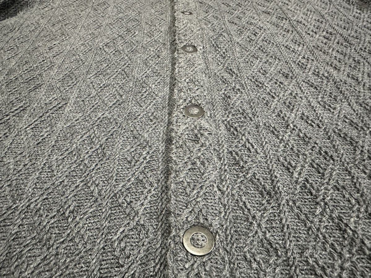 If Six Was Nine × Japanese Brand × Tornado Mart 🔥Y2K Archived Tornado Mart Cable Knit Snap Button Belt Shirt Size US L / EU 52-54 / 3 - 11 Thumbnail