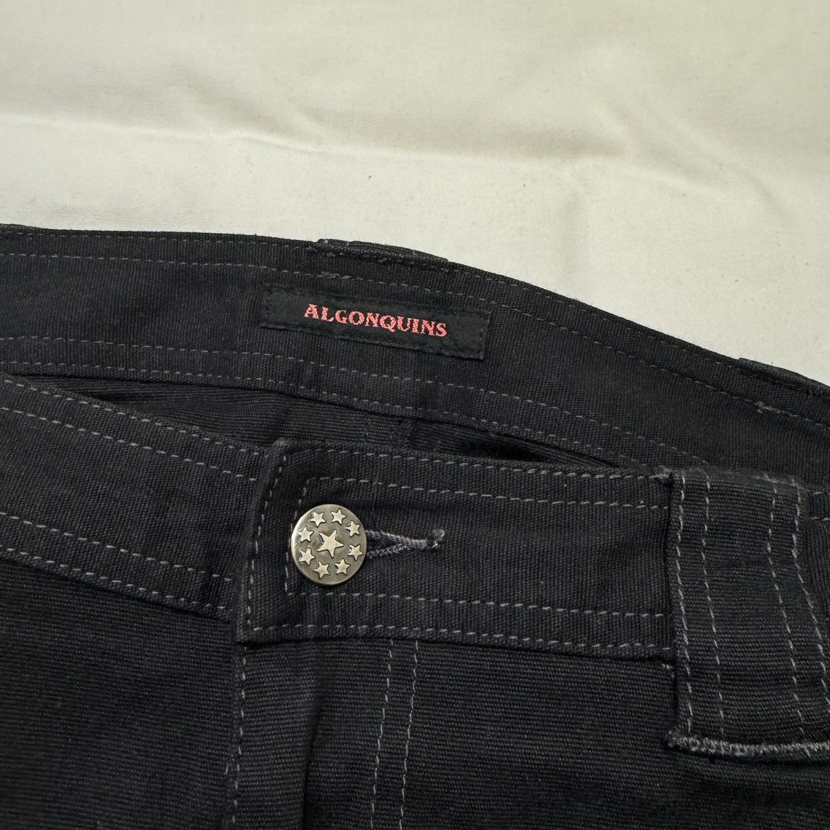Japanese Brand × Seditionaries Algonquins black denim frilled mini skirt with embroidery Size 29" - 4 Thumbnail