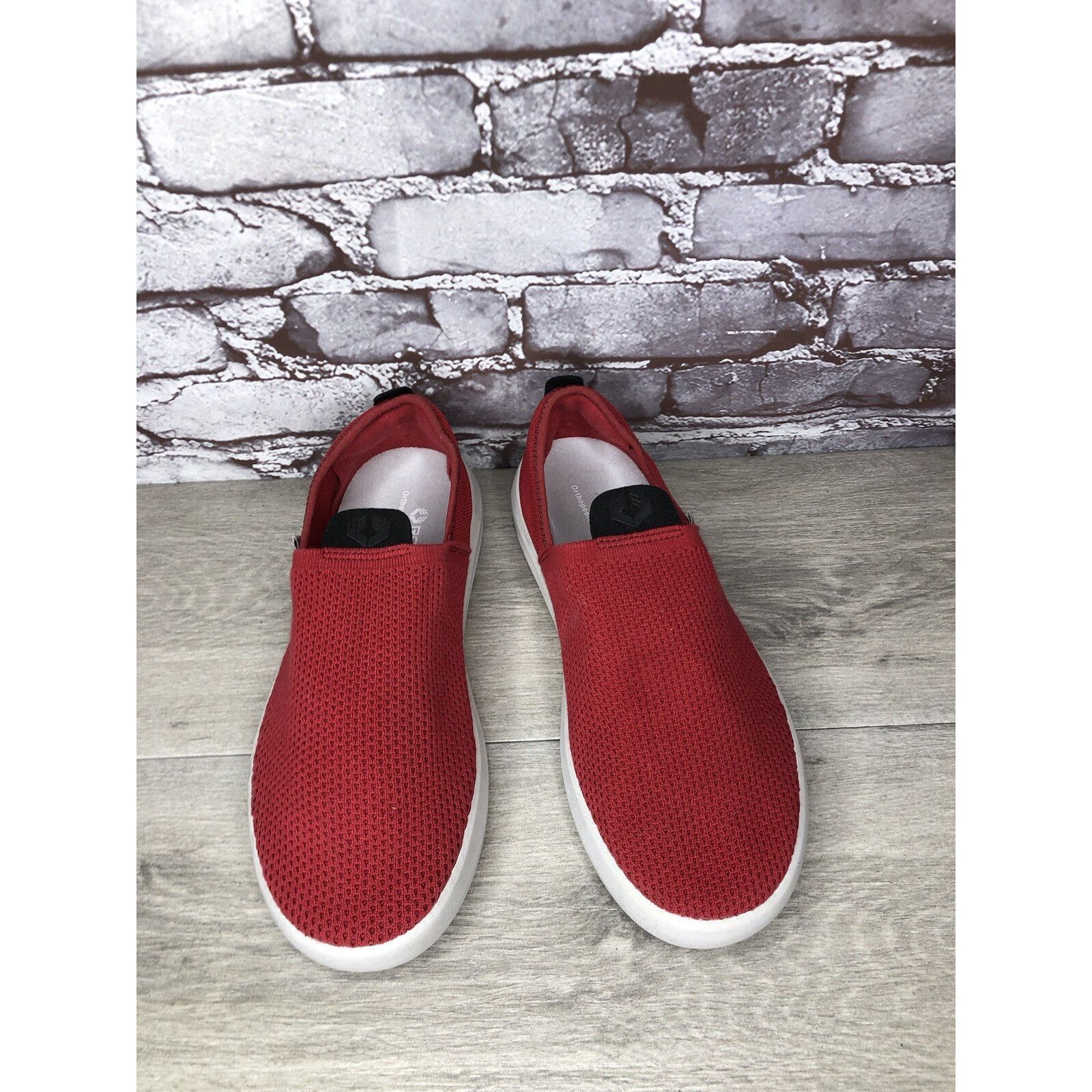Other Roll Recovery Red Mesh Slip On Casual Comfort Loafer Shoes M Size US 10 / EU 43 - 2 Thumbnail
